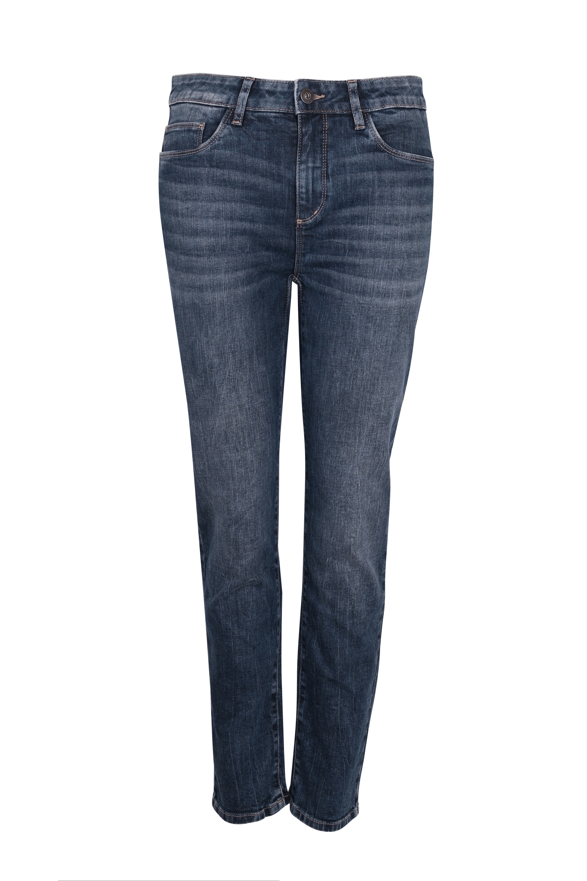 STOOKER WOMEN 5-Pocket-Jeans »Zermatt Denim Indigo Straight Fit«, Straight Fit Casual Clean Wash Denim Jeans für Damen