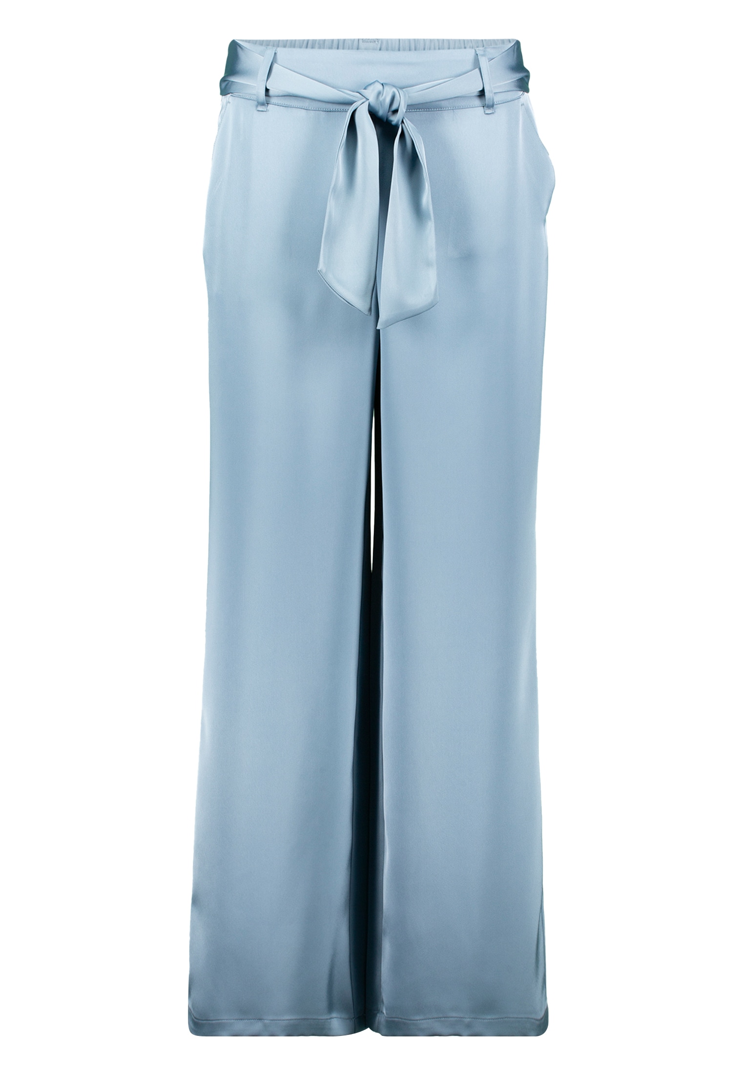 Zero Stoffhose »zero Satin-Hose mit Bindegürtel 30 Inch«, Bindedetail