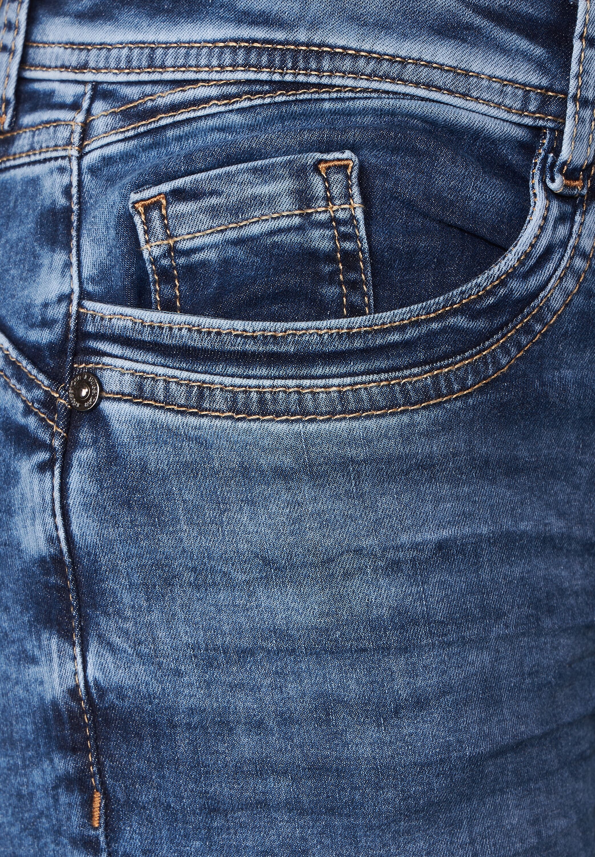 STREET ONE Waist | BAUR High für bestellen Slim-fit-Jeans