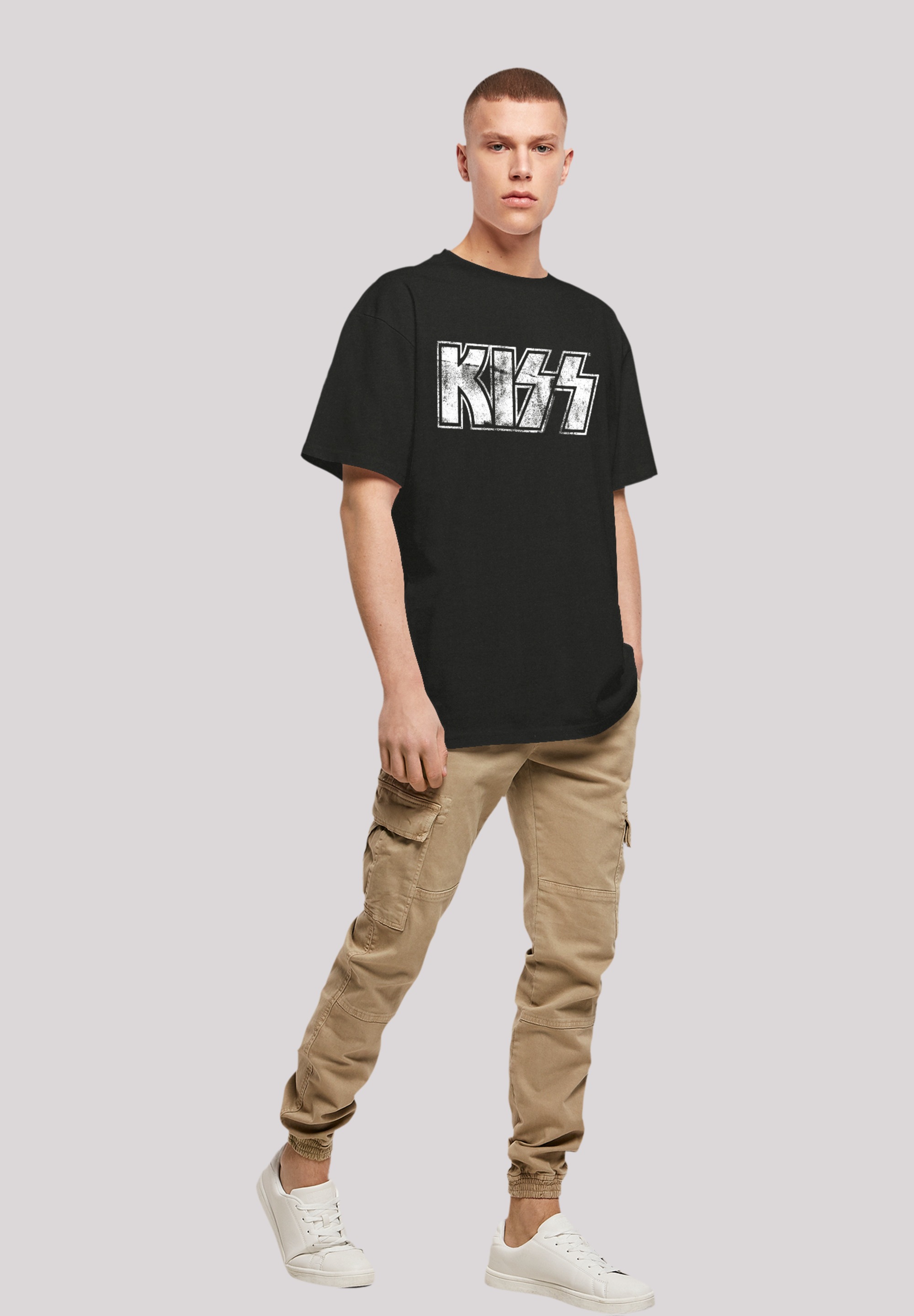 F4NT4STIC T-Shirt »Kiss Rock Band Vintage Logo«, Premium Qualität, Musik, By Rock Off