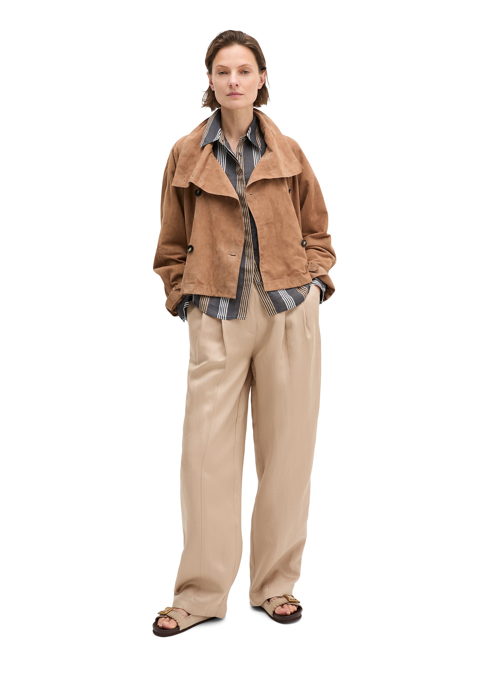 Marc O'Polo Lederjacke »aus softem Ziegenvelours-Leder«