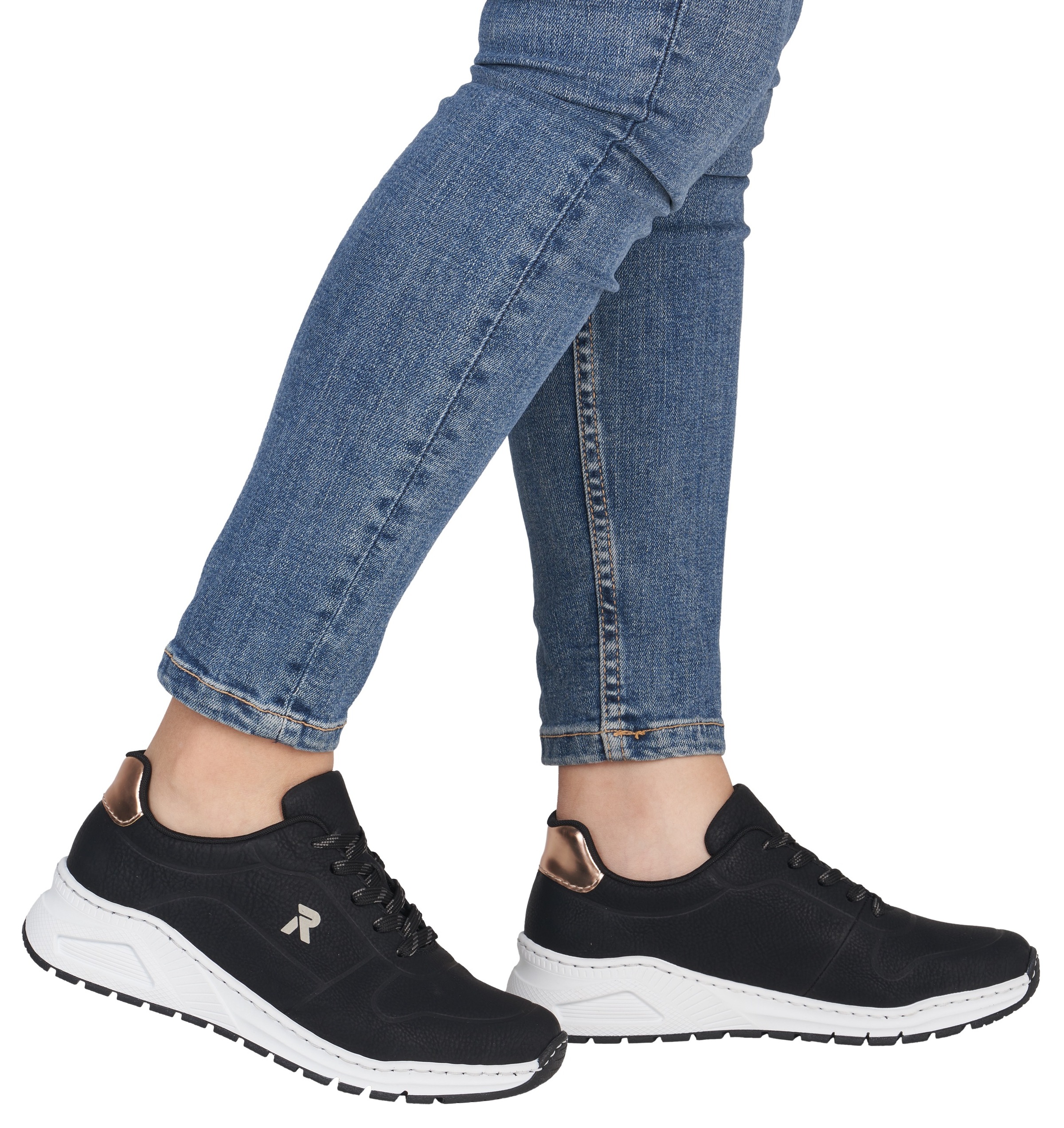 Rieker Sneaker mit MemoSoft-Innensohle, Freizeitschuh, Halbschuh, Schnürsch günstig online kaufen