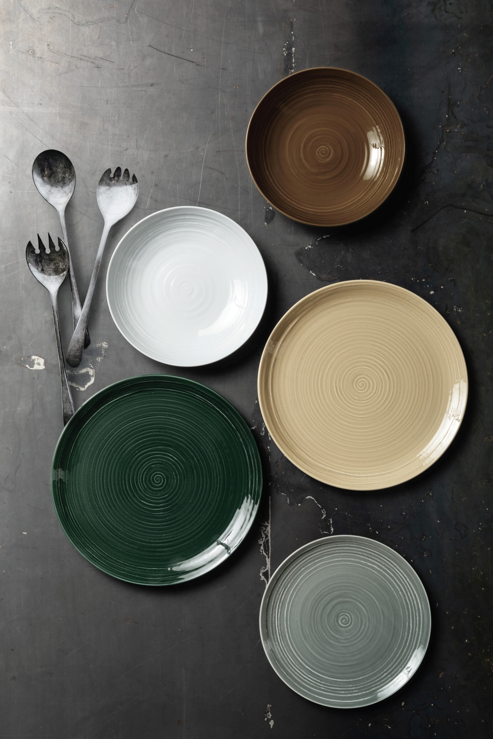 Seltmann Weiden Teeservice »Geschirr-Set, 18 Teile, Terra, klein«, (Set, 18 tlg., 6x Teeobertasse 0,14 l, 6x Teeuntertasse, 6x Brotteller), Tassen, Teller, Untertassen, Made in Germany, 18 Teile, für 6 Personen