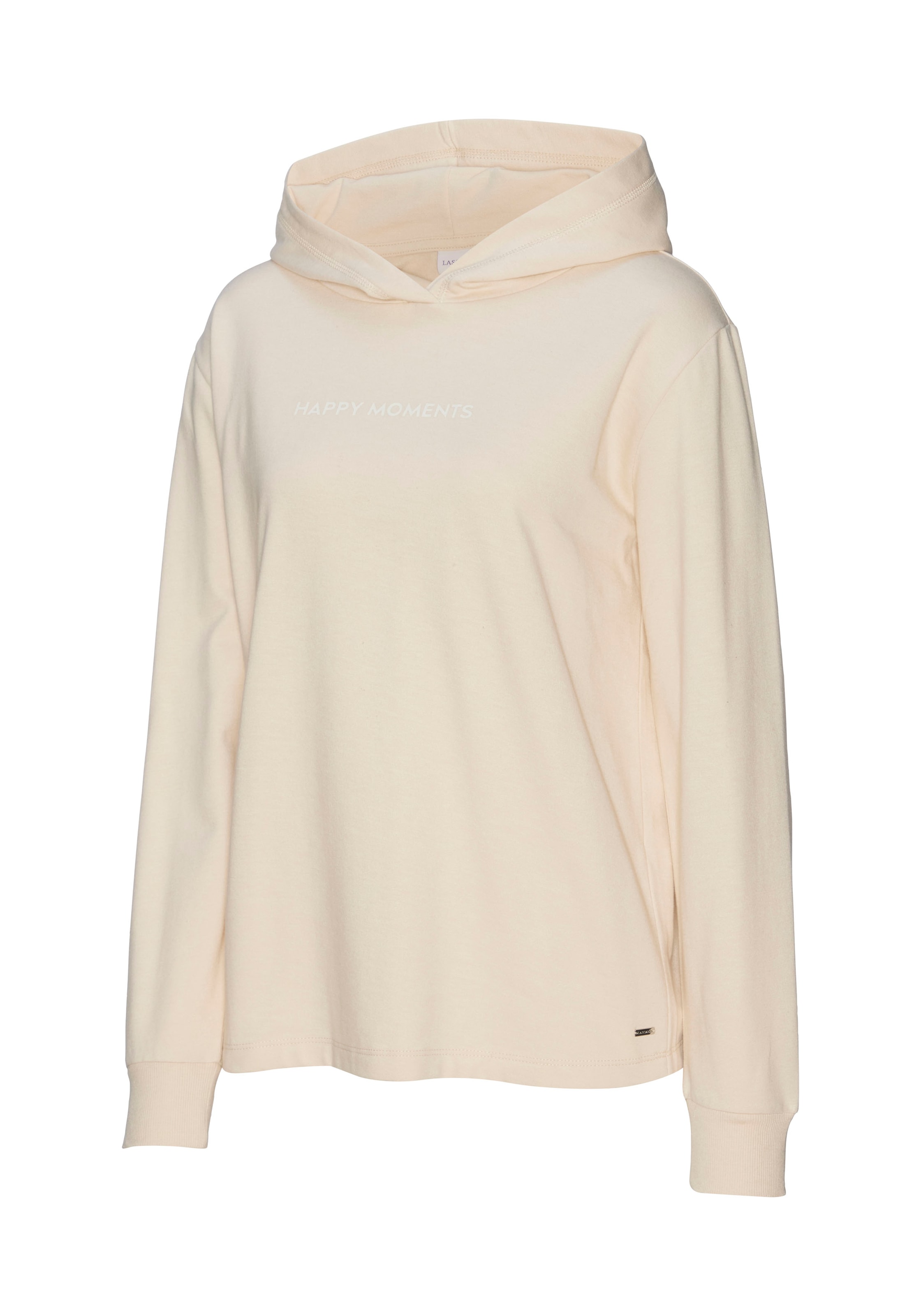 LASCANA Hoodie, mit dezentem Frontdruck, Loungeanzug