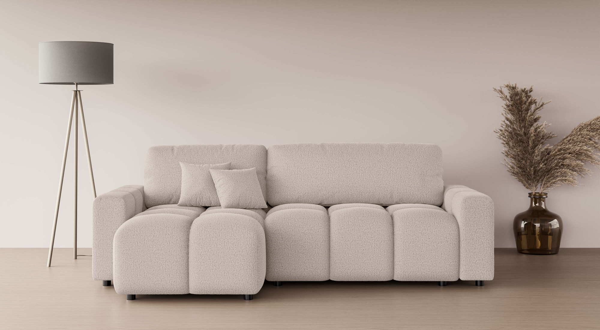 Home affaire Ecksofa "FELICI, Schlafsofa 233cm, L-Form mit Recamiere beidse günstig online kaufen
