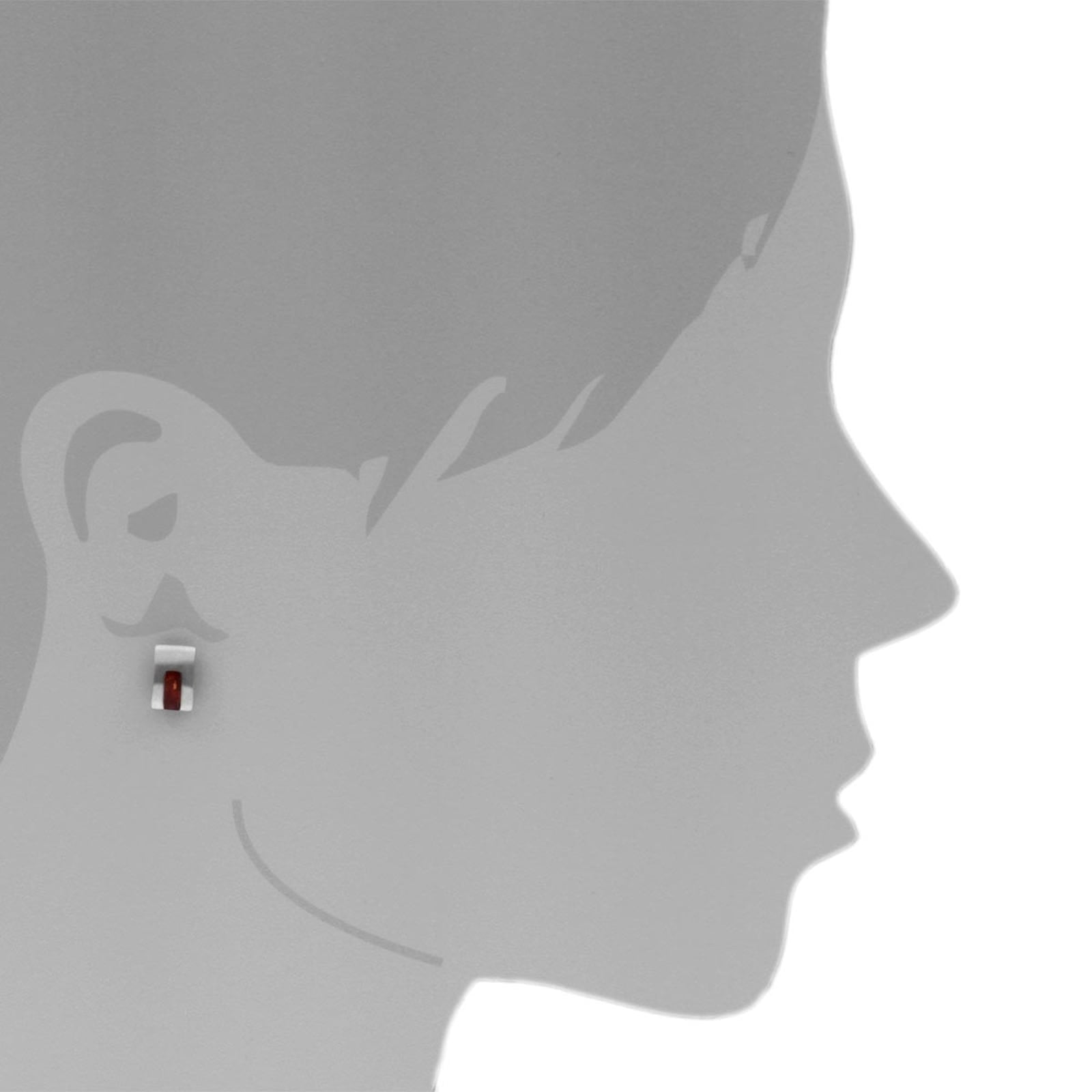 OSTSEE-SCHMUCK Paar Ohrstecker »- Hilla - Silber 925/000 - Bernstein«