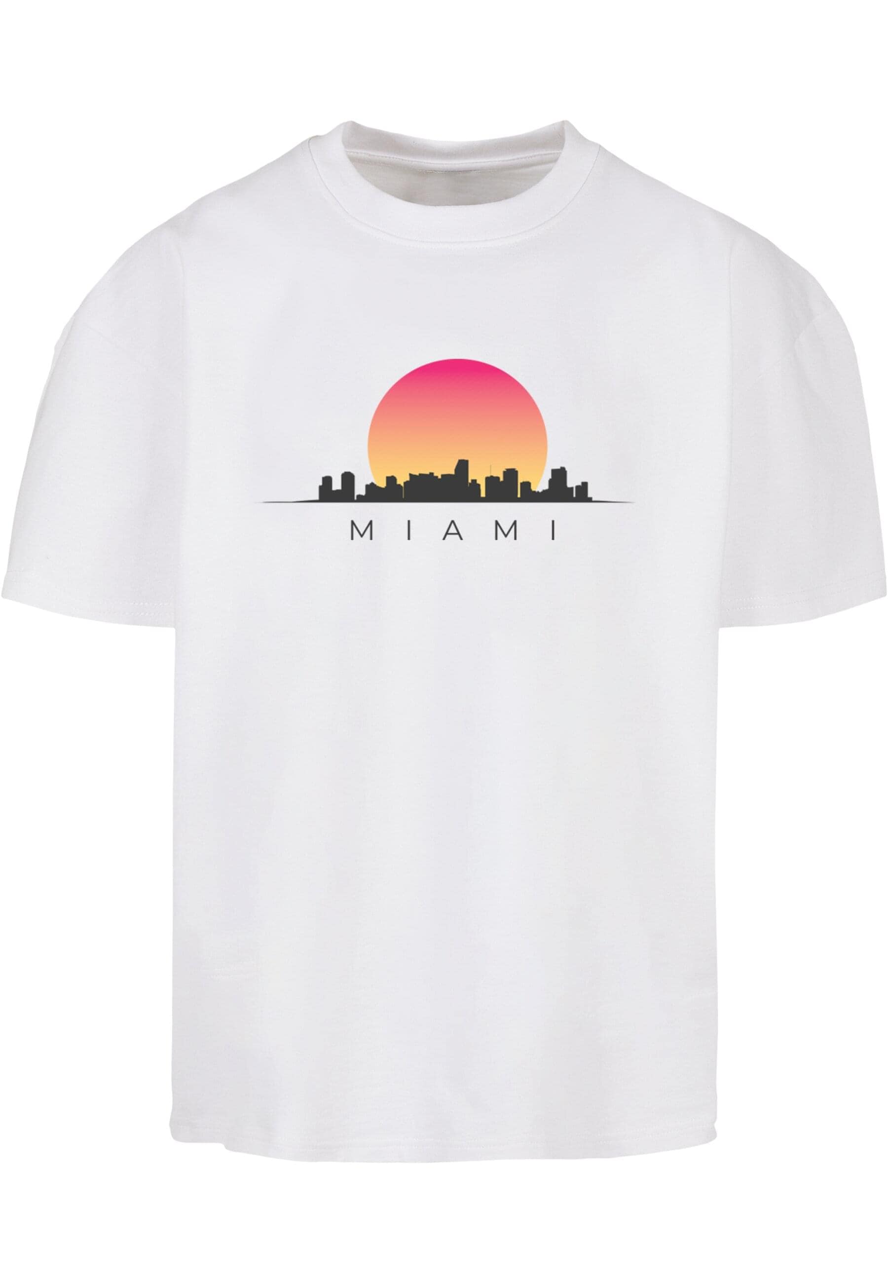 Merchcode T-Shirt »Merchcode Herren Miami Ultra Heavy Cotton Box T-Shirt«, (1 tlg.)