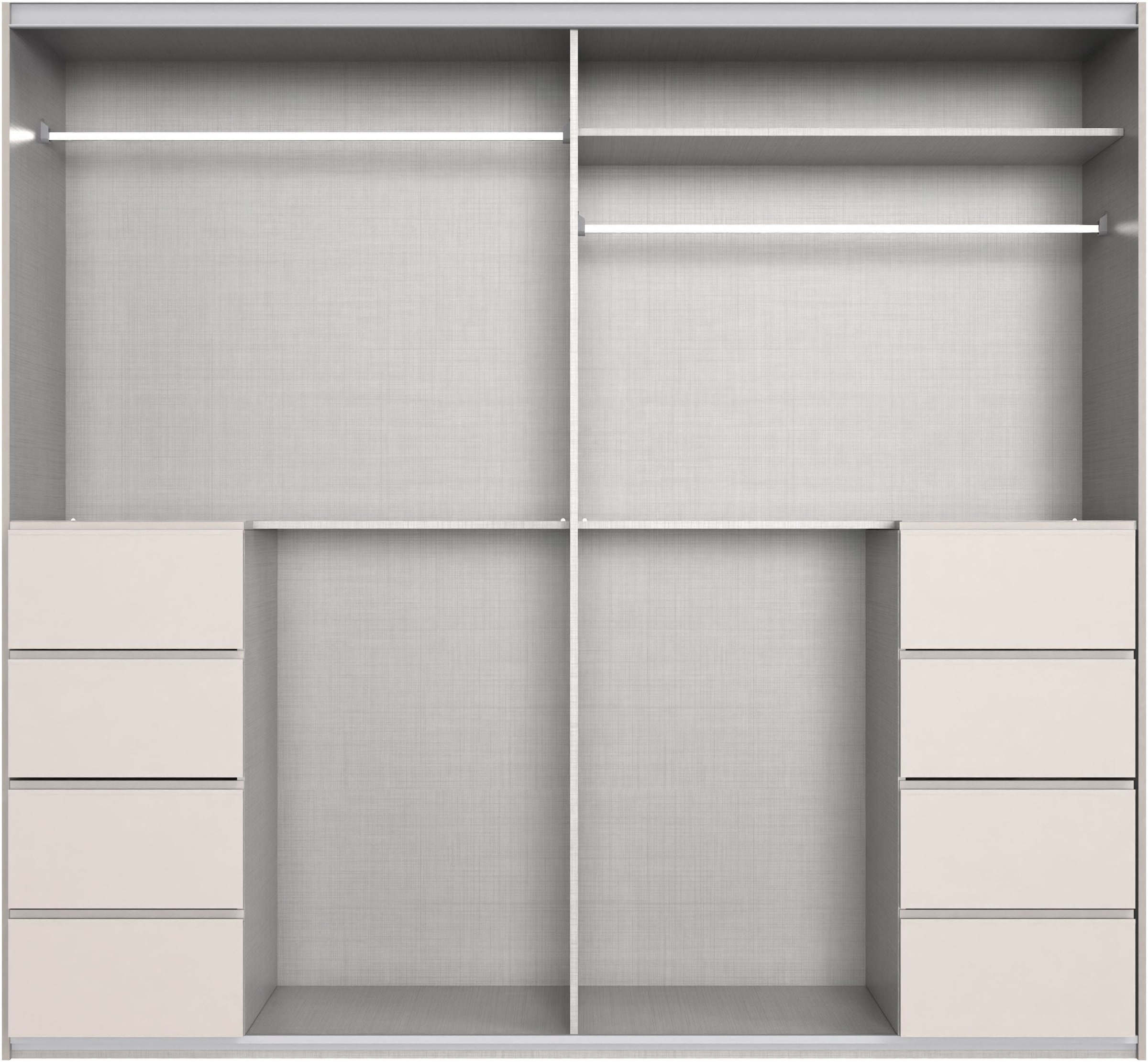 Wimex Schwebetürenschrank »Bali in den Breiten 225cm & 270cm, Kleiderschrank mit Spiegel« Schrank mit 3 Türen, Farbe: Kaschmir