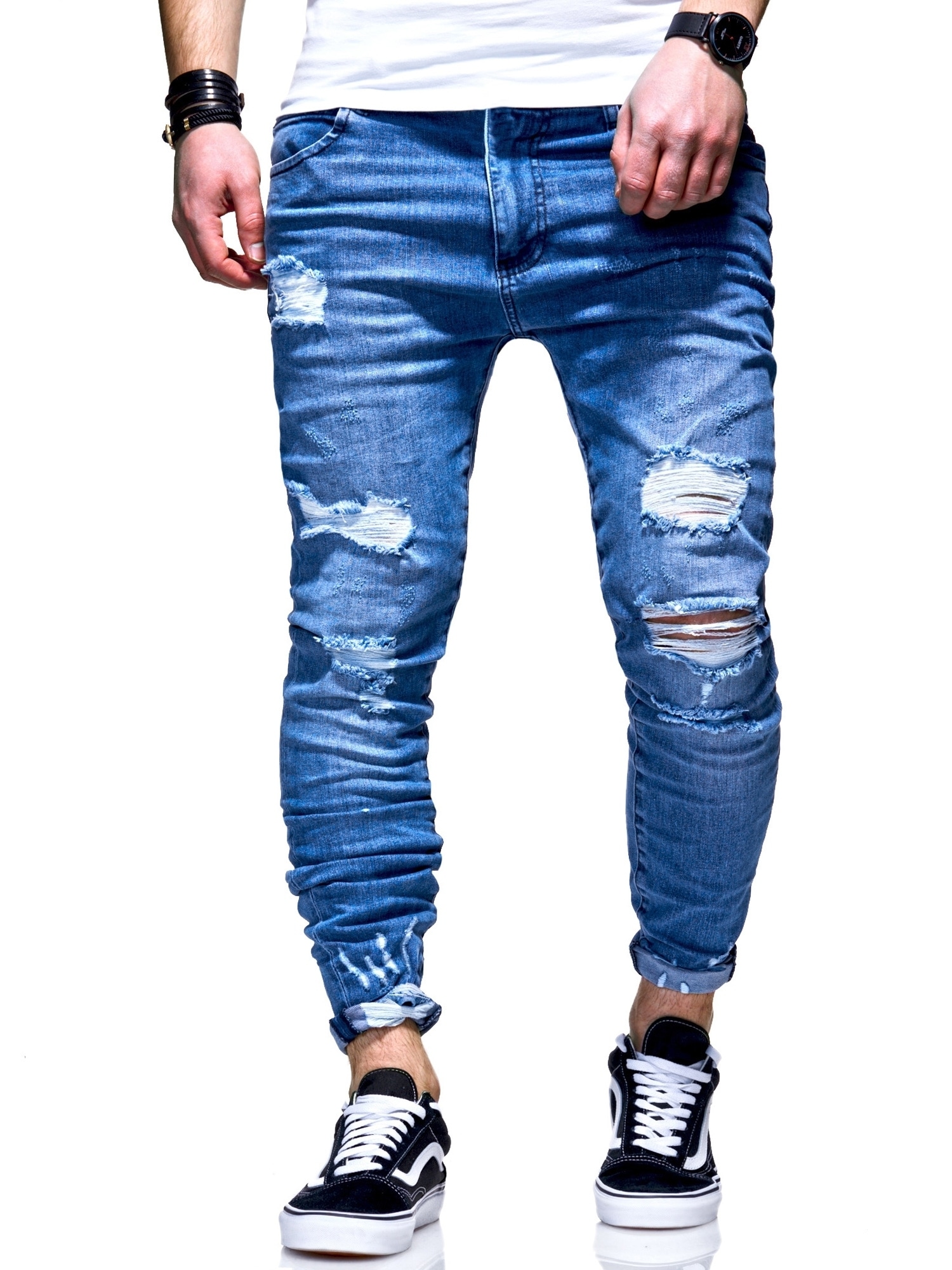 Slim-fit-Jeans »Dino«, mit tollen Used-Elementen