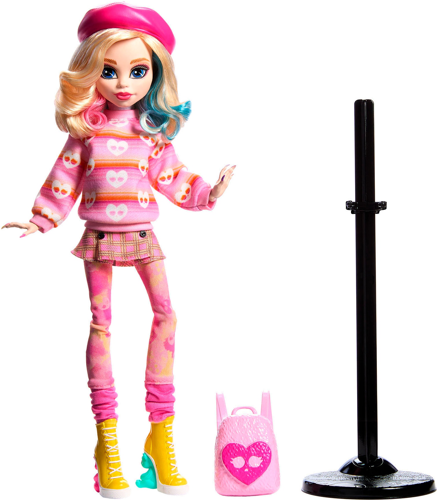 MonsterHigh™ Anziehpuppe »Wednesday, Enid Sinclair in pink mit Accessoires«