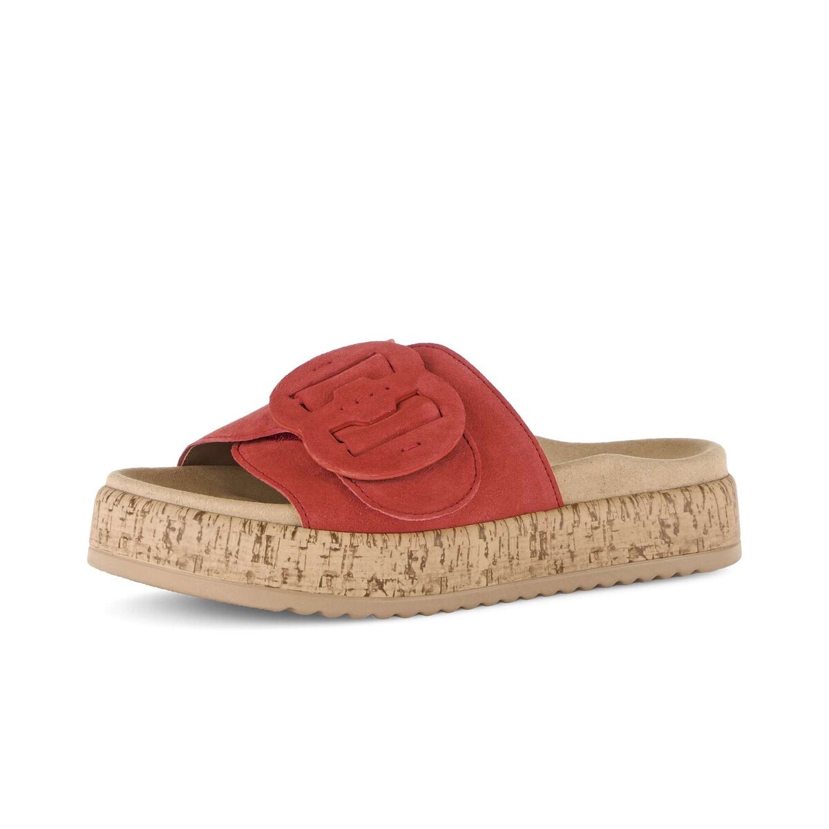 Pantolette GABOR "Pantolette", Damen, Gr. 43, rot, Schuhe Pantolette