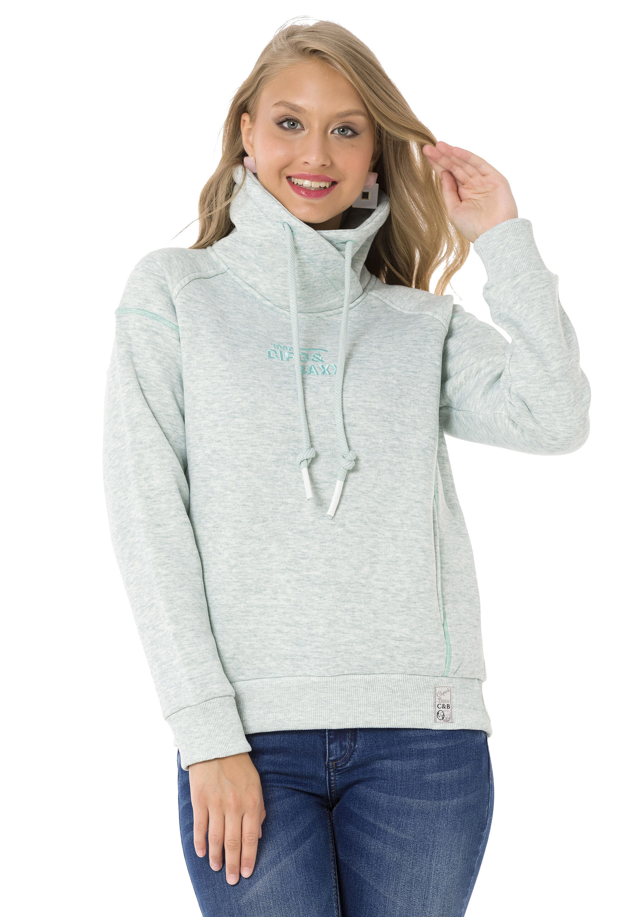 Cipo & Baxx Sweatshirt »WL336«, Hoher Baumwollanteil
