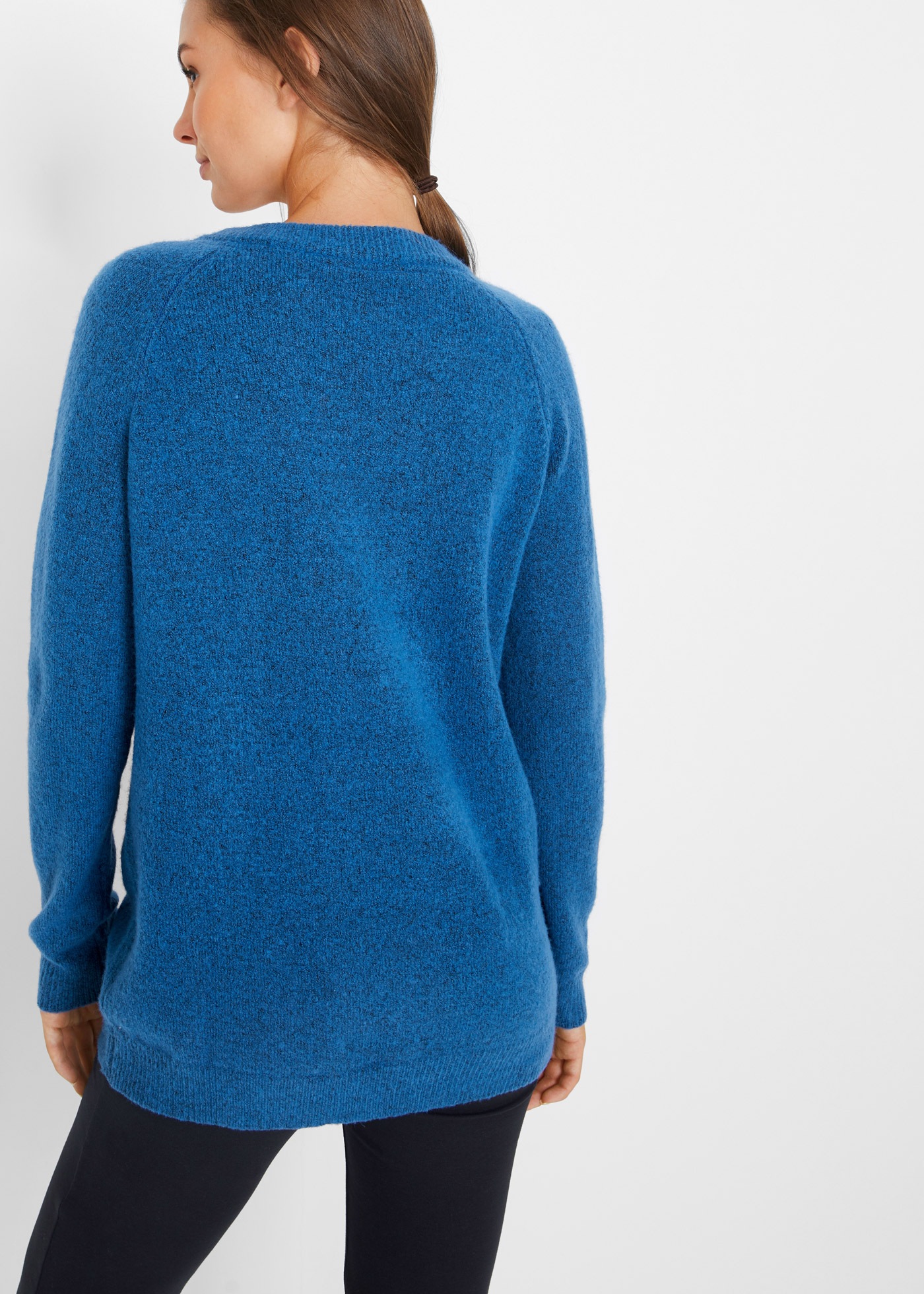 bonprix Strickpullover "Strickpullover mit V-Ausschnitt, Oversized Fit" mit günstig online kaufen