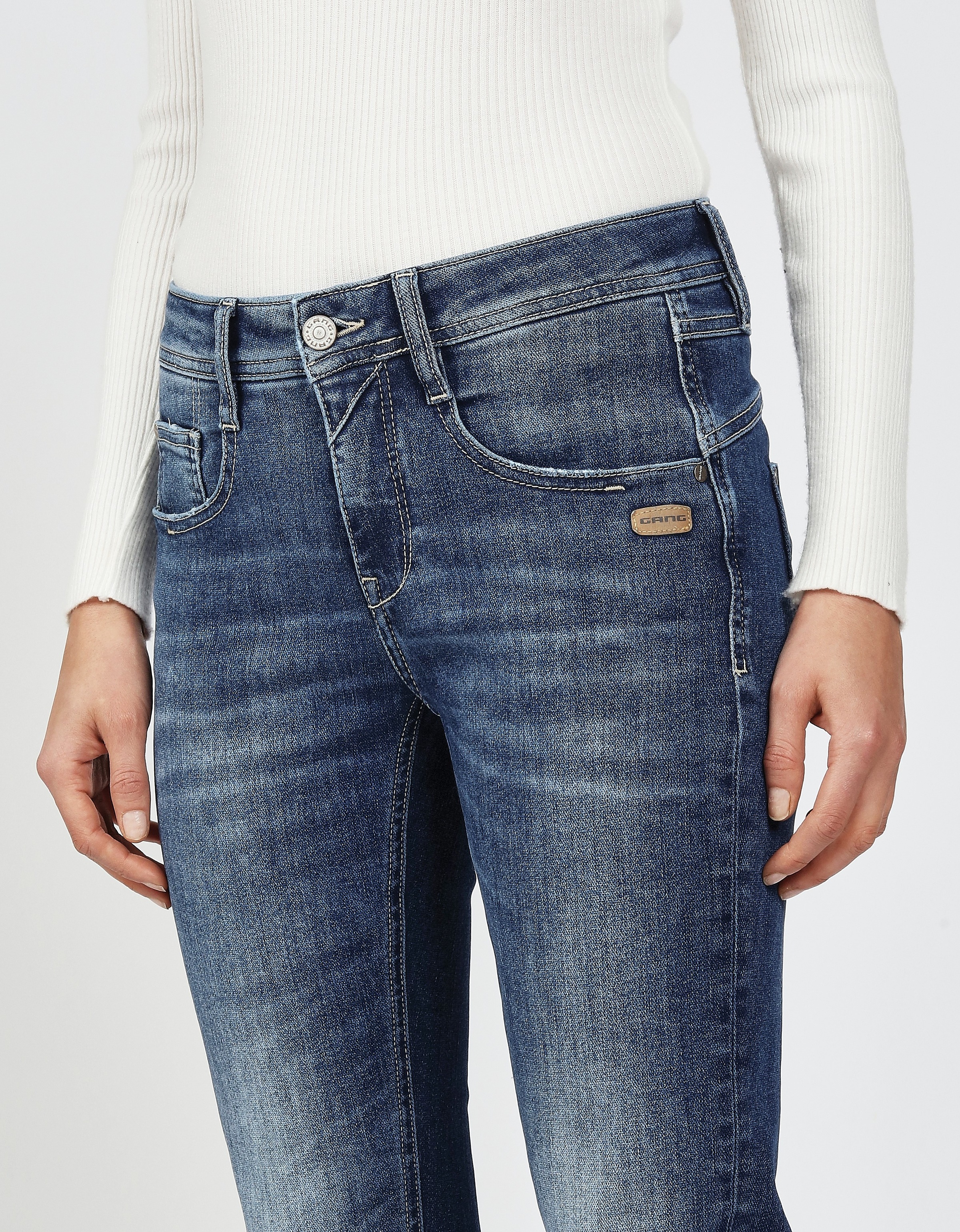 Thumbnail - GANG Relax-fit-Jeans "94AMELIE", aus Sweat Denim