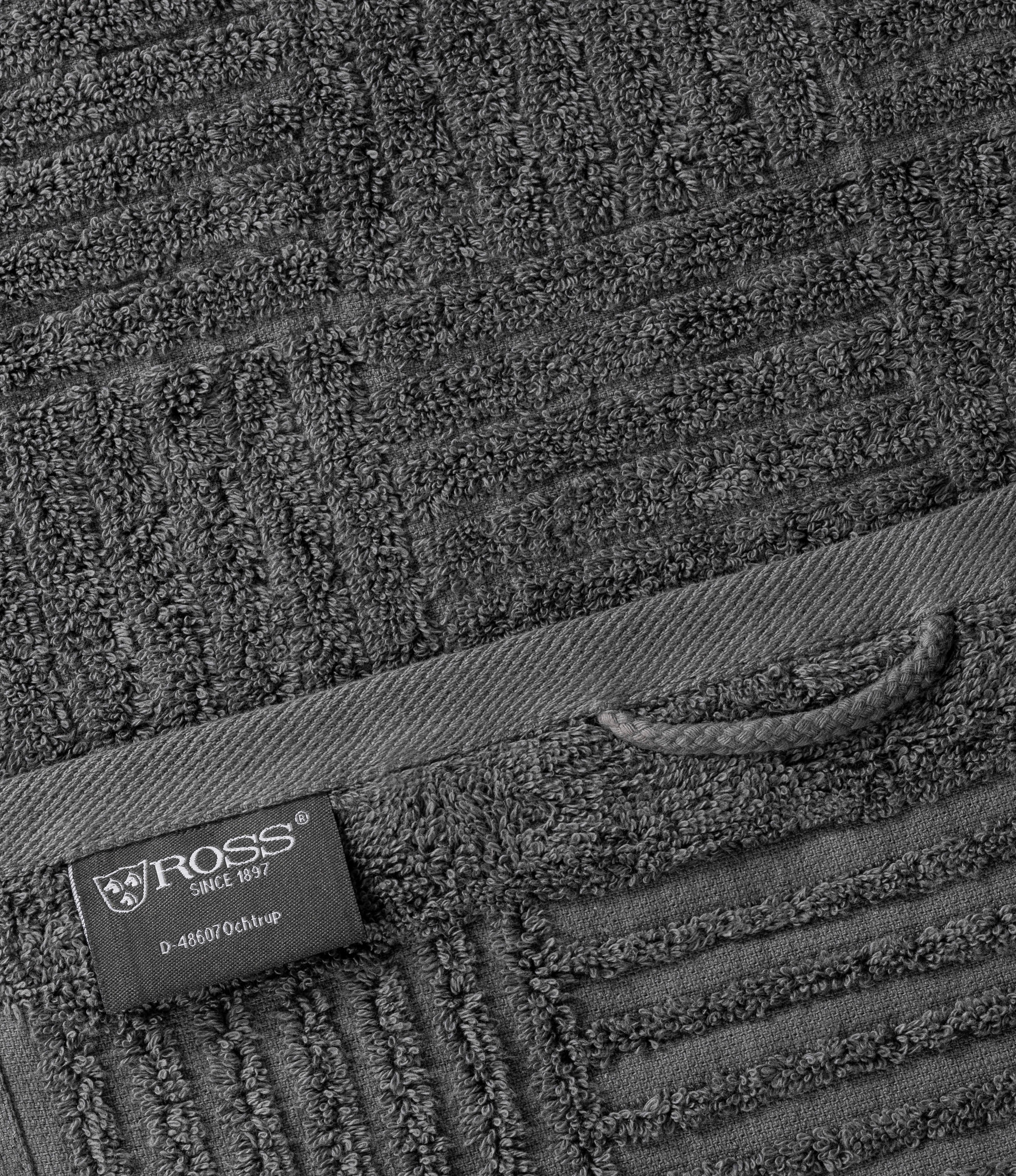 ROSS Handtücher "CARRE" 100% Baumwolle, Rippenstruktur, große Farbauswahl günstig online kaufen