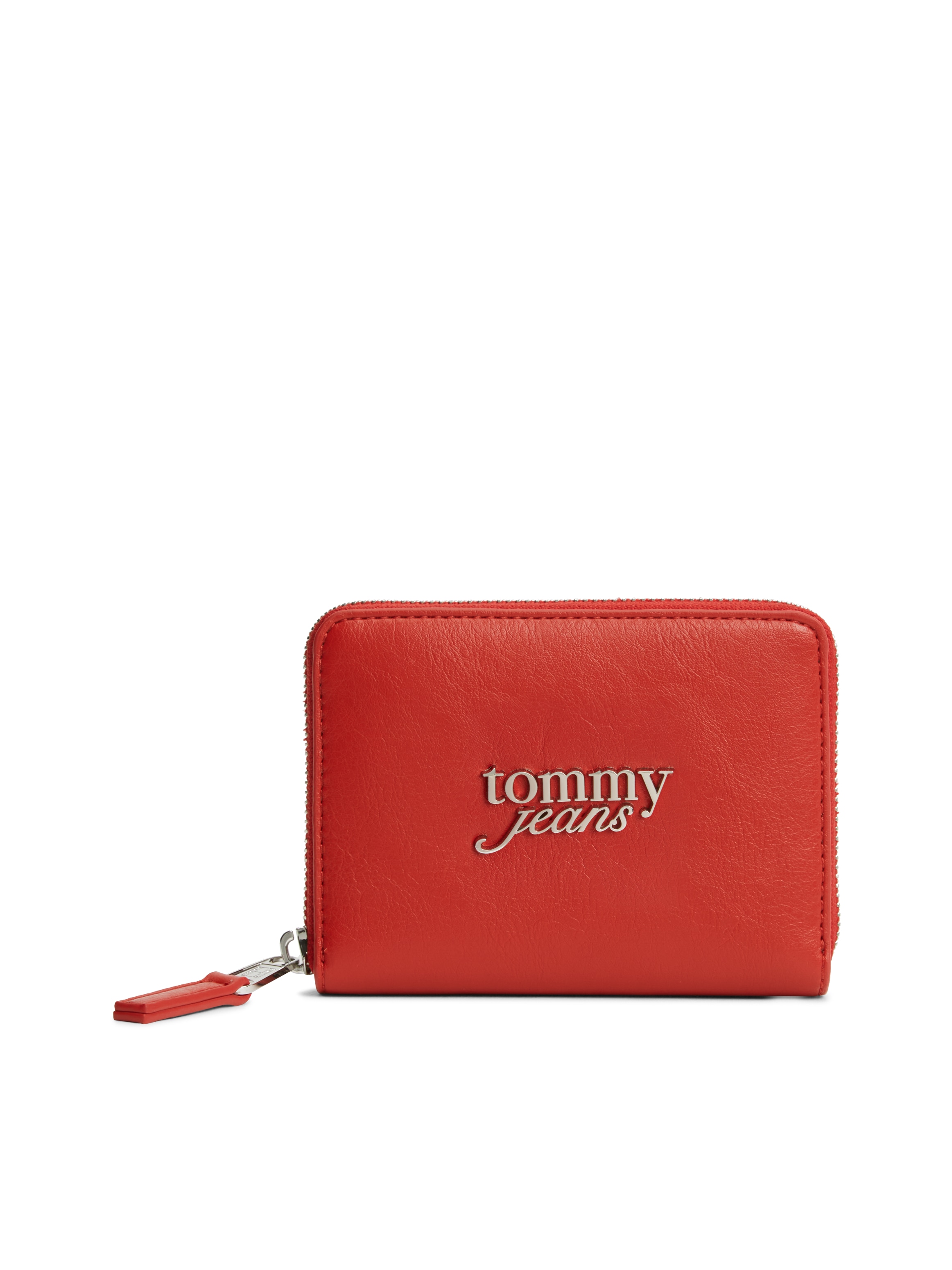 Tommy Jeans Geldbörse "TJW BOLD MED ZA" Damen Geldbeutel, Portemonnaie mit Logo-Schmuckelement