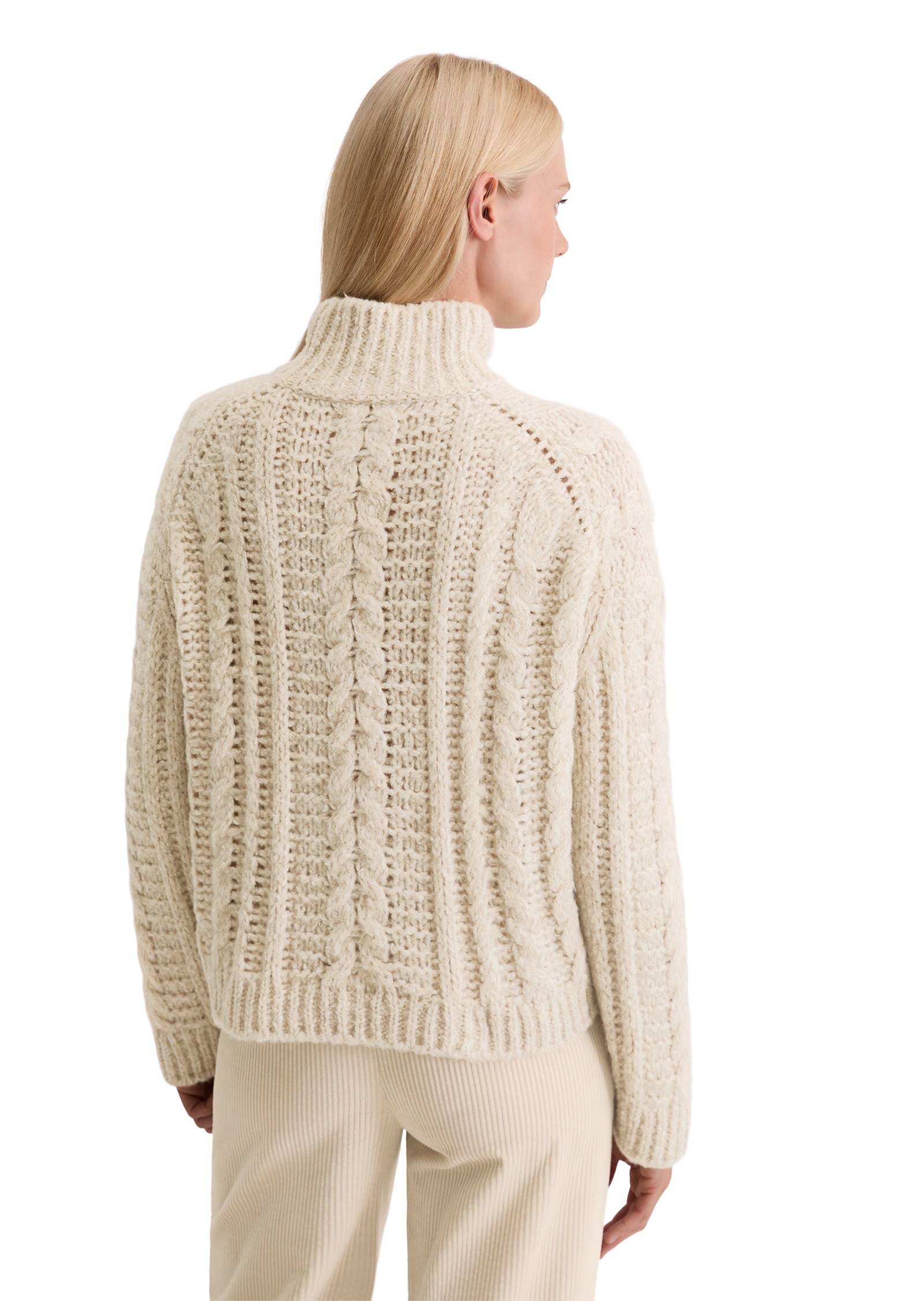 Marc O'Polo Stehkragenpullover »aus Alpakawolle-Baumwolle-Merinowolle-Mix«