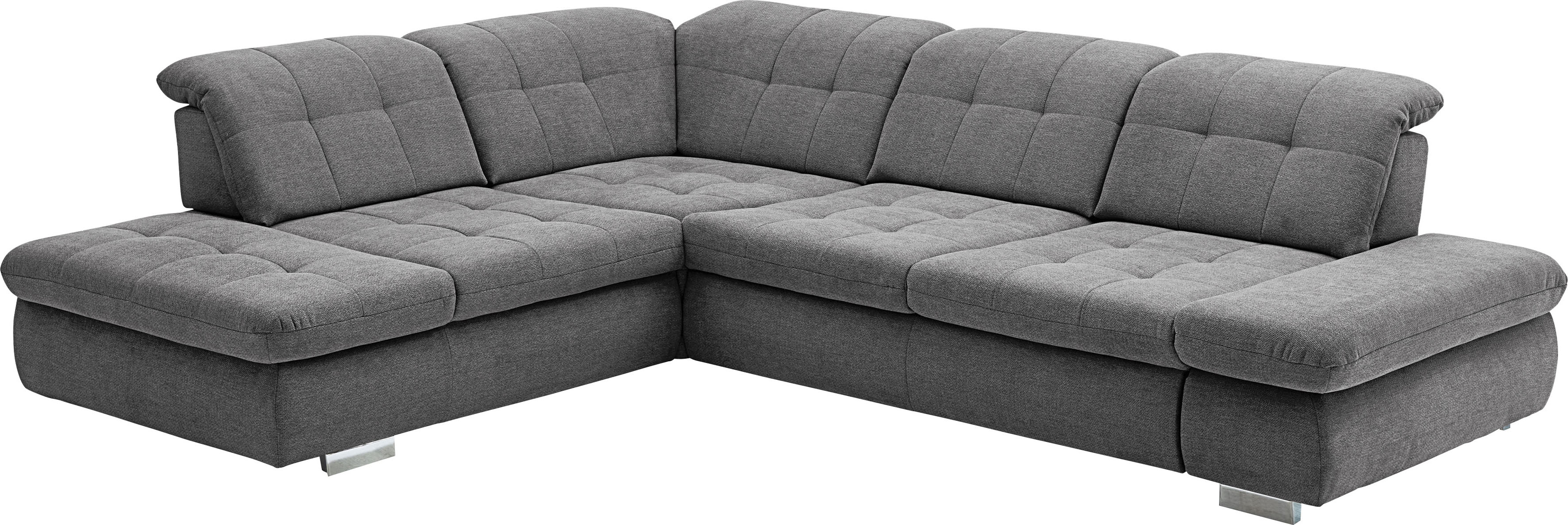 Thumbnail - Die PlanBar Ecksofa "MP-IN17004 L-Form", wahlweise mit Bettfunktion, Sitztiefen- und Kopfteilverstellung