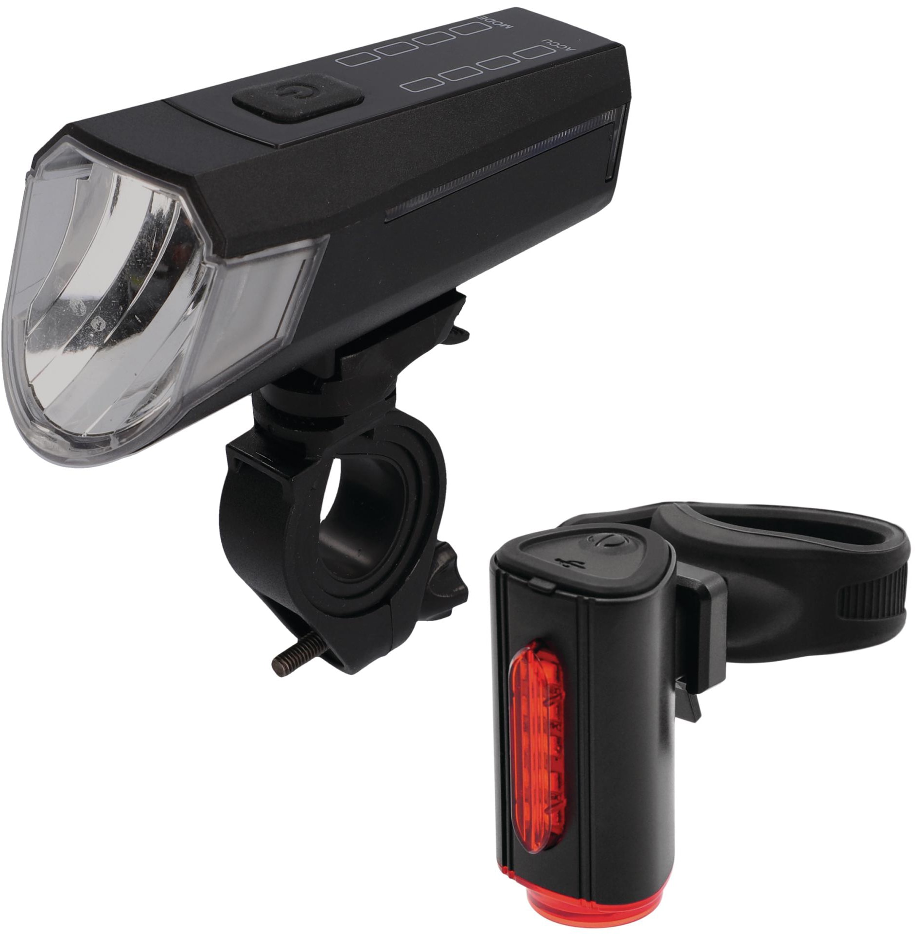 Fischer Fahrrad Schwarz Fischer Led Akku Beleuchtung-Set Twin 80/40/20/Sensor Beleuchtung-Set - Image 2