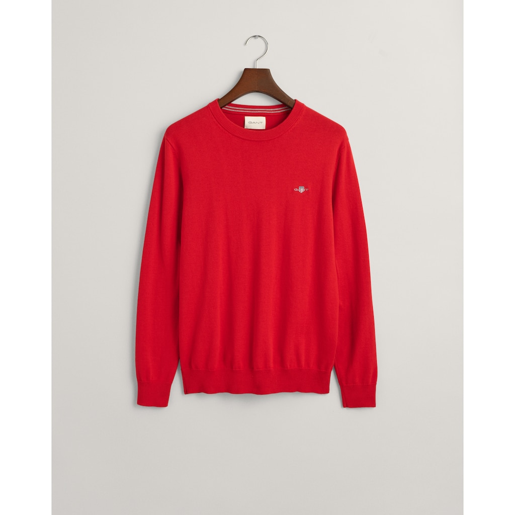 Gant Rundhalspullover »Classic Cotton C-Neck«