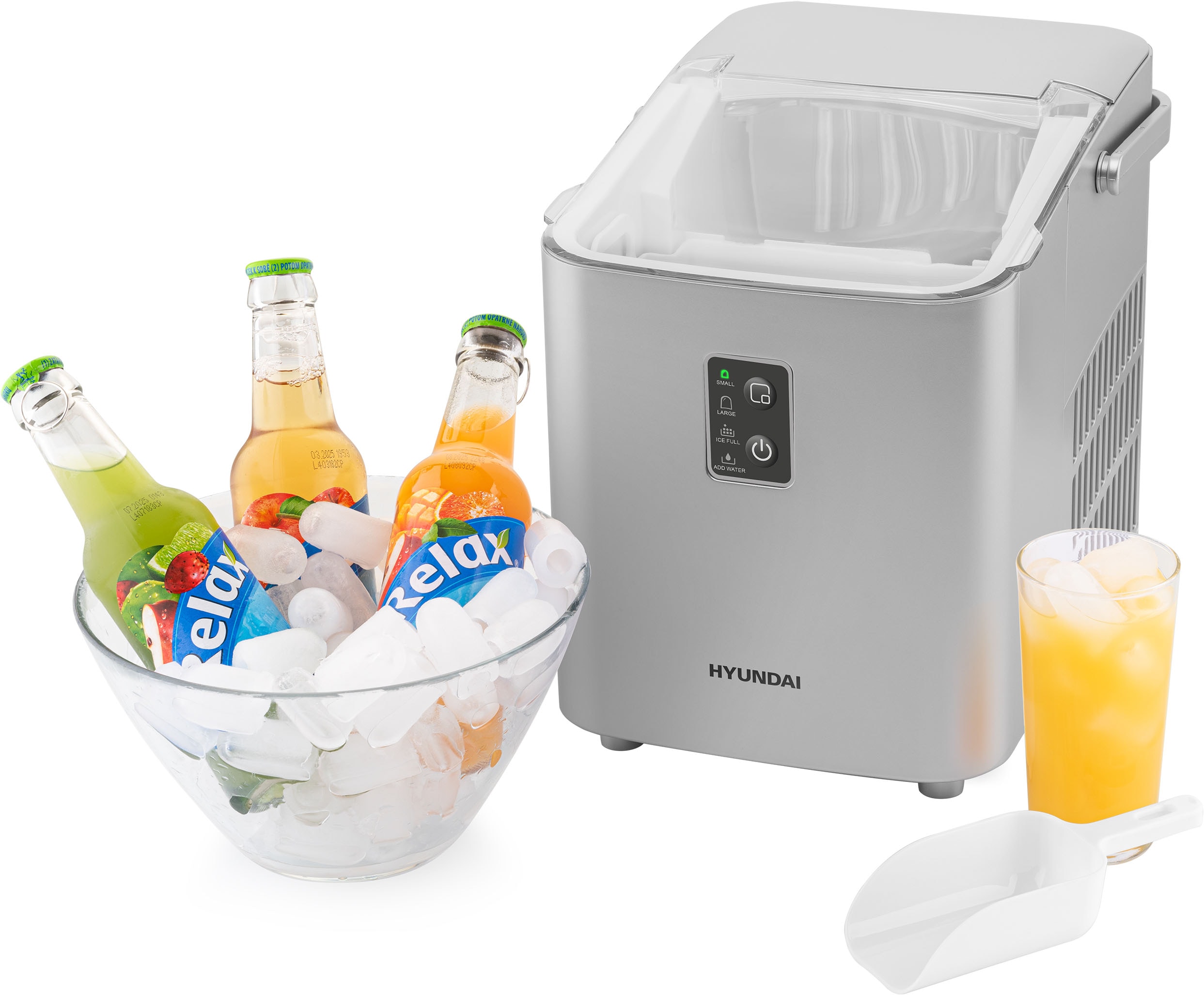 Hyundai Eiswürfelmaschine "HYUICEM12S" Herausnehmbarer Eisbehälter