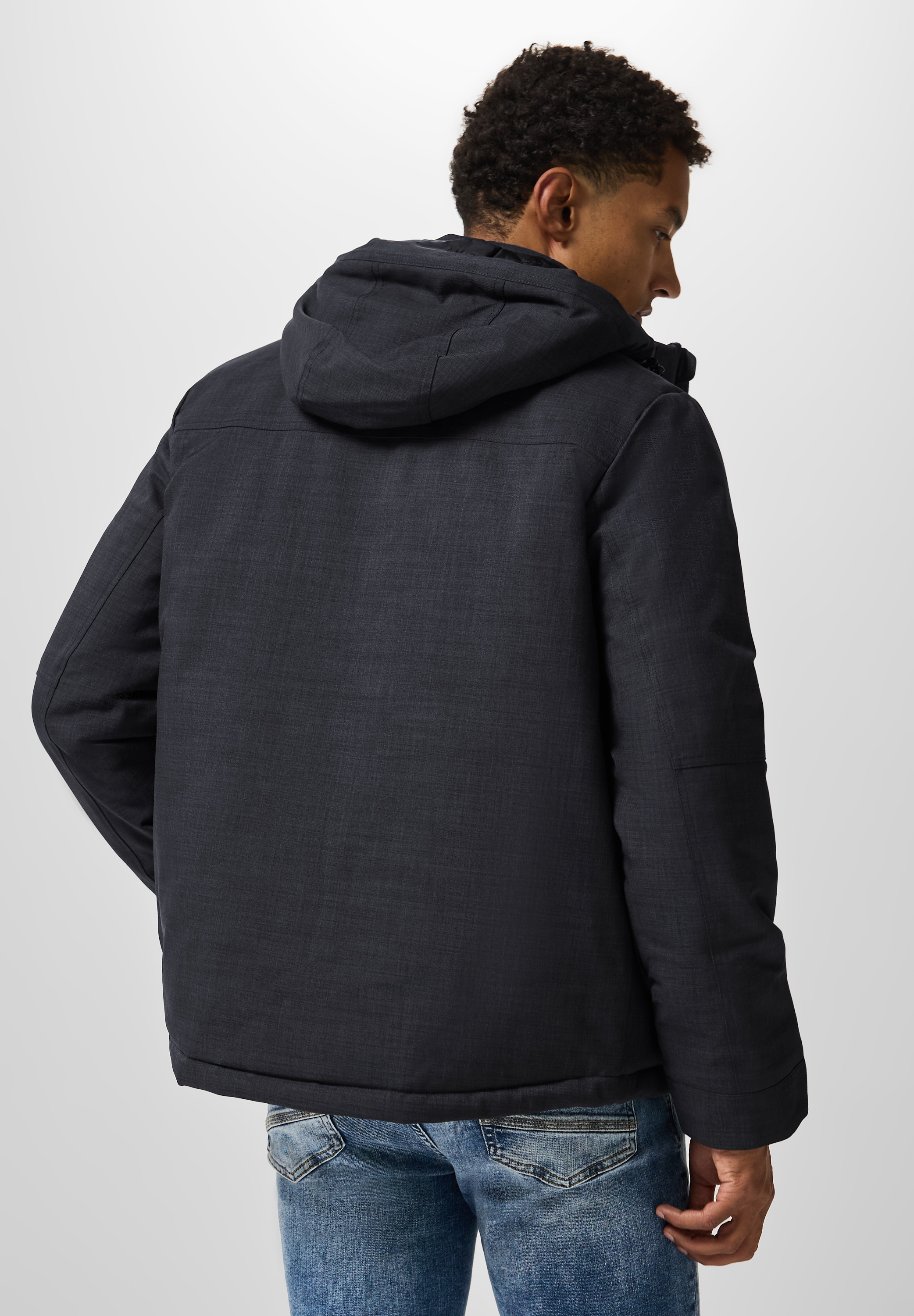 STREET ONE MEN Blouson, mit Kapuze, mit Brusttasche