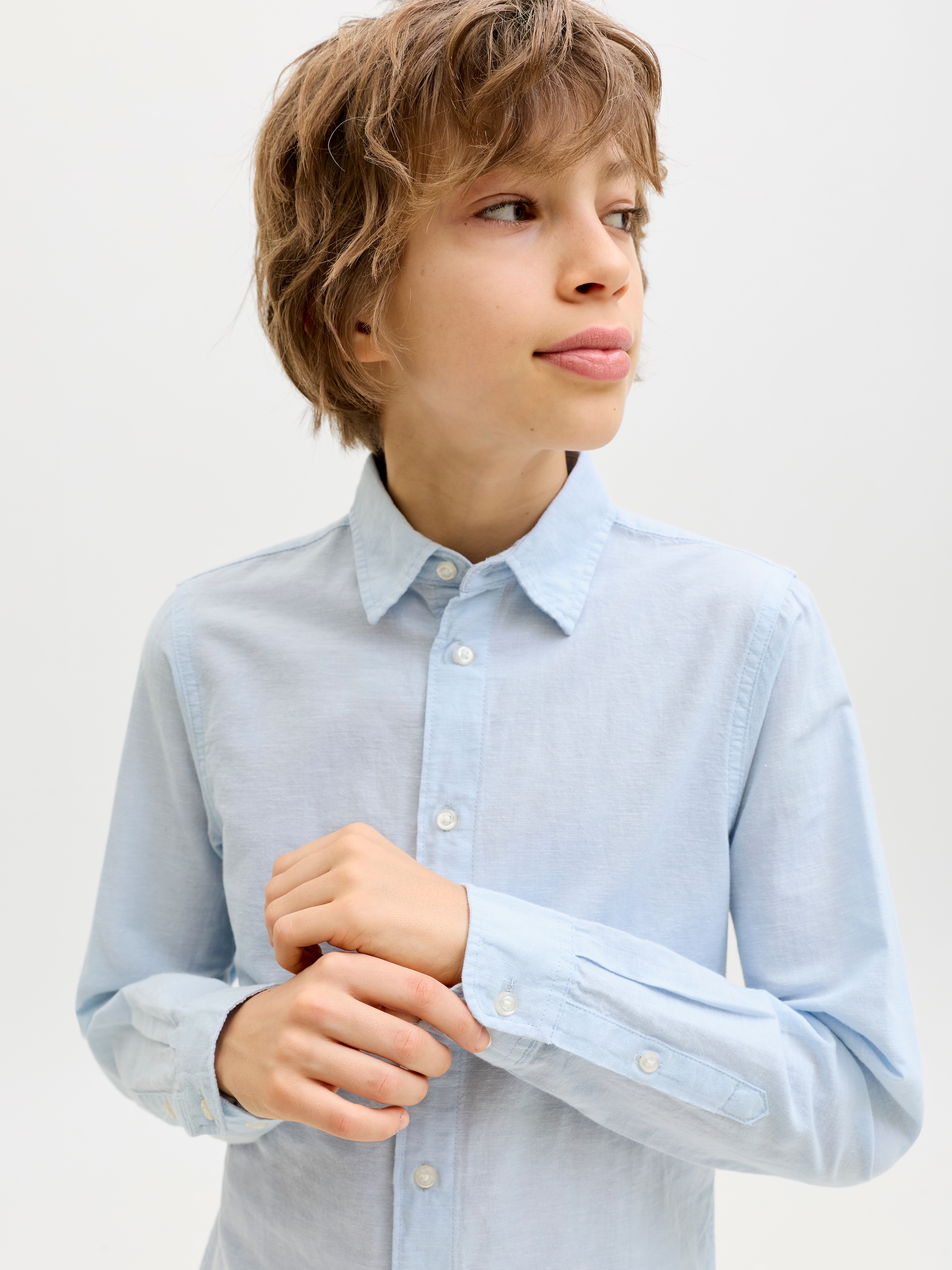 Jack & Jones Junior »JJEBREEZE LINEN BLEND SHIRT L/S SN JNR«