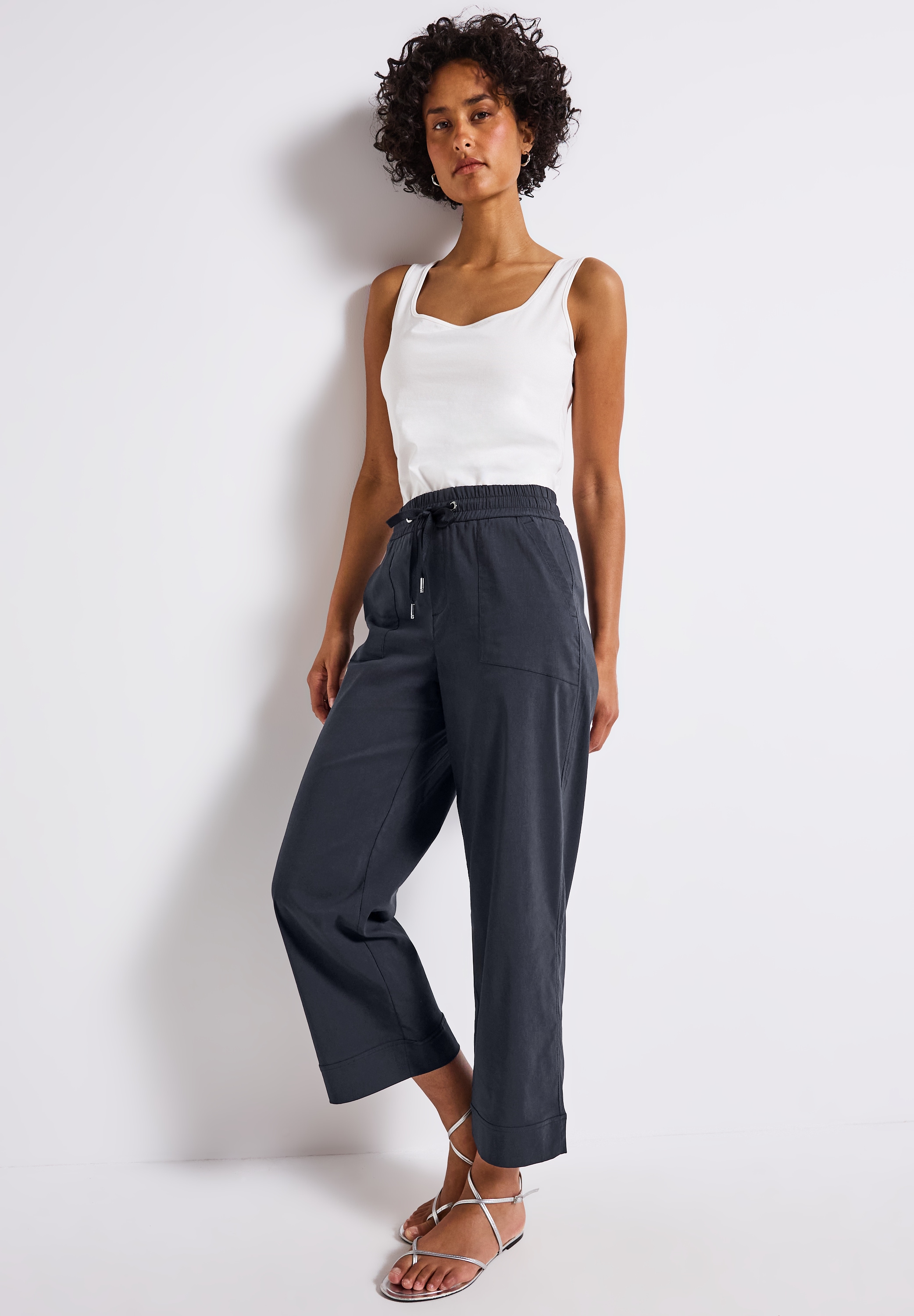 STREET ONE Stoffhose, Sommerhose mit Turn-Up