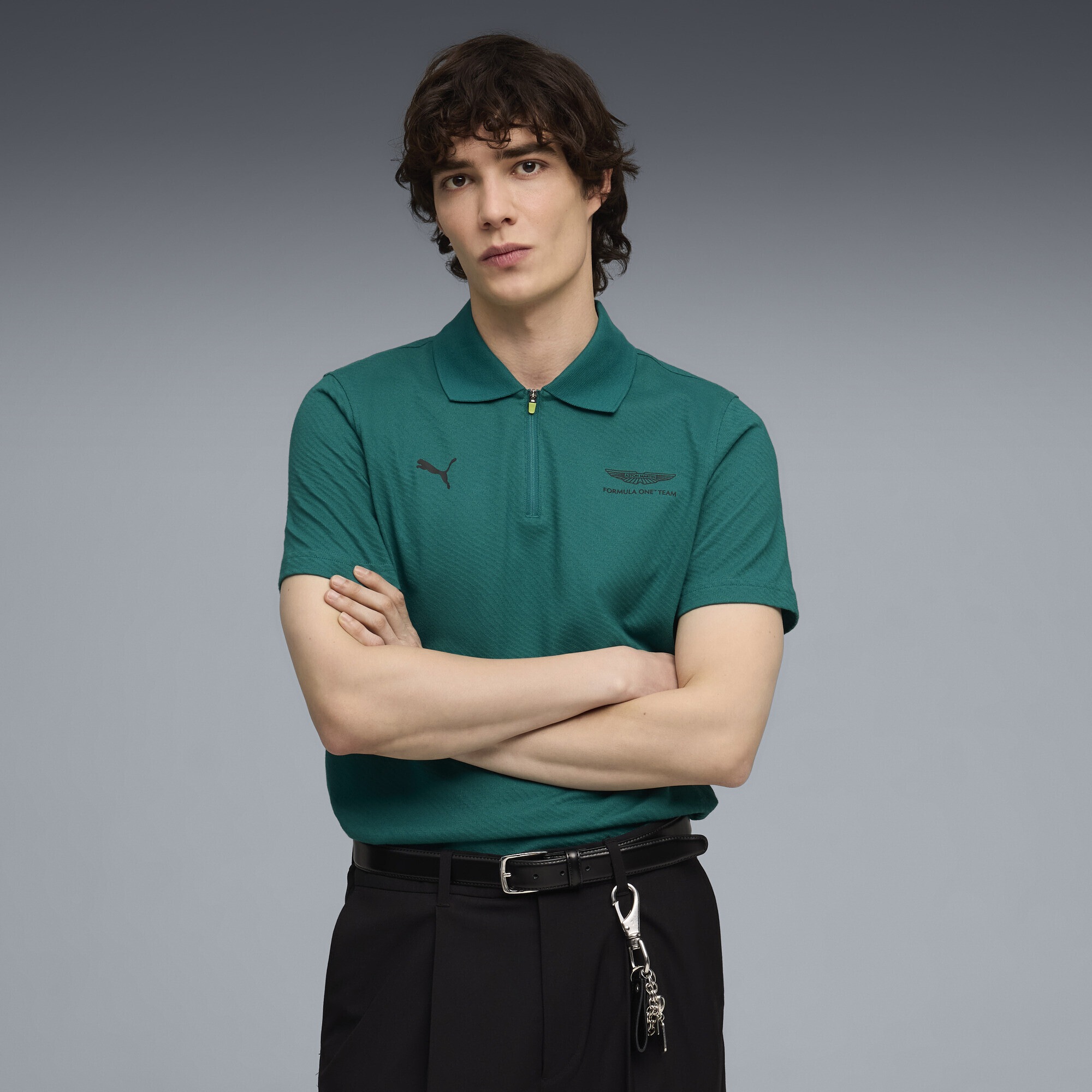 PUMA Poloshirt "PUMA x ASTON MARTIN ARAMCO F1 TEAM Jacquard Polo Herren" günstig online kaufen