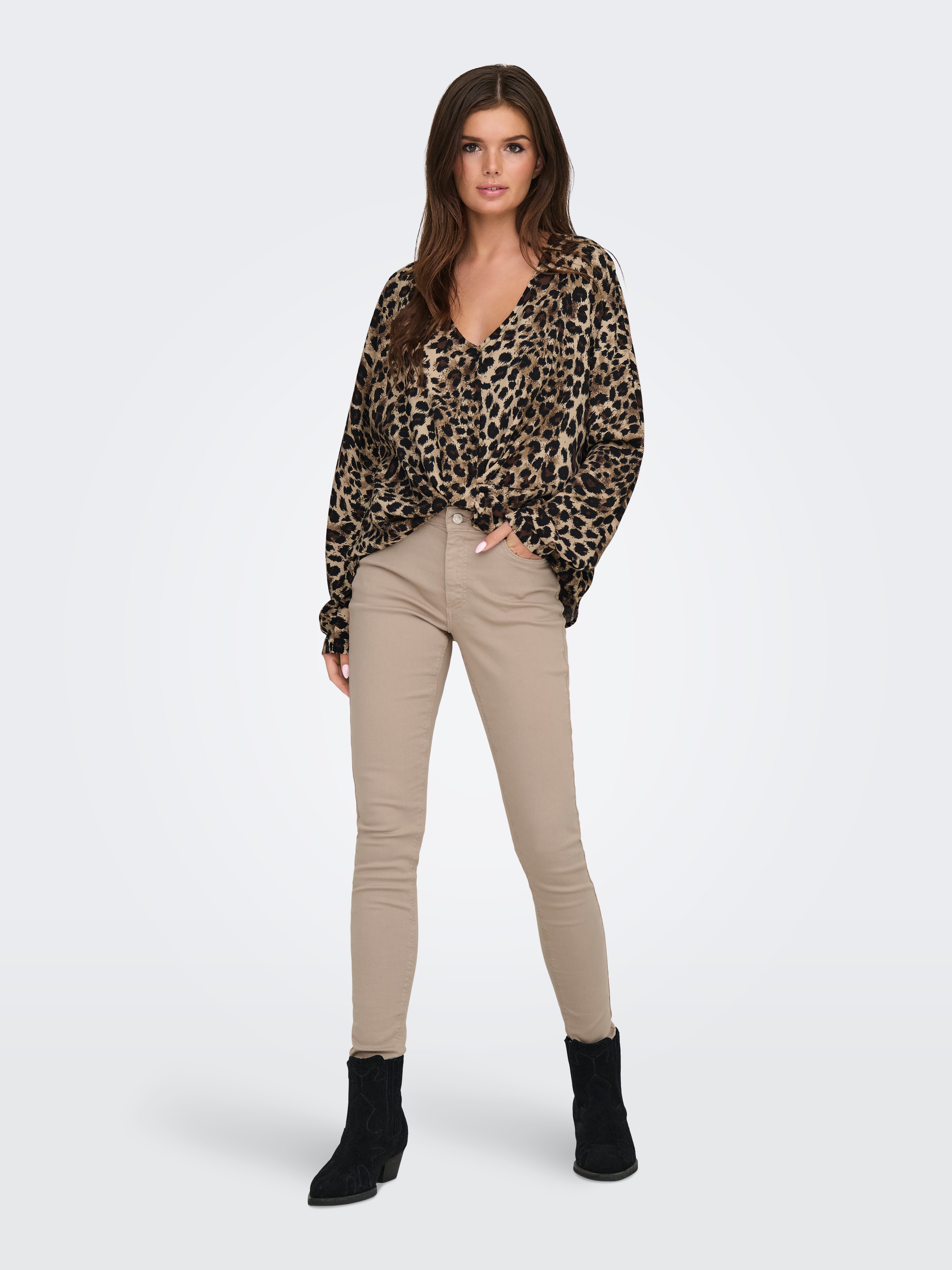 ONLY Skinny-fit-Jeans »ONLBLUSH MID SKINNY COL PANT PNT RP«