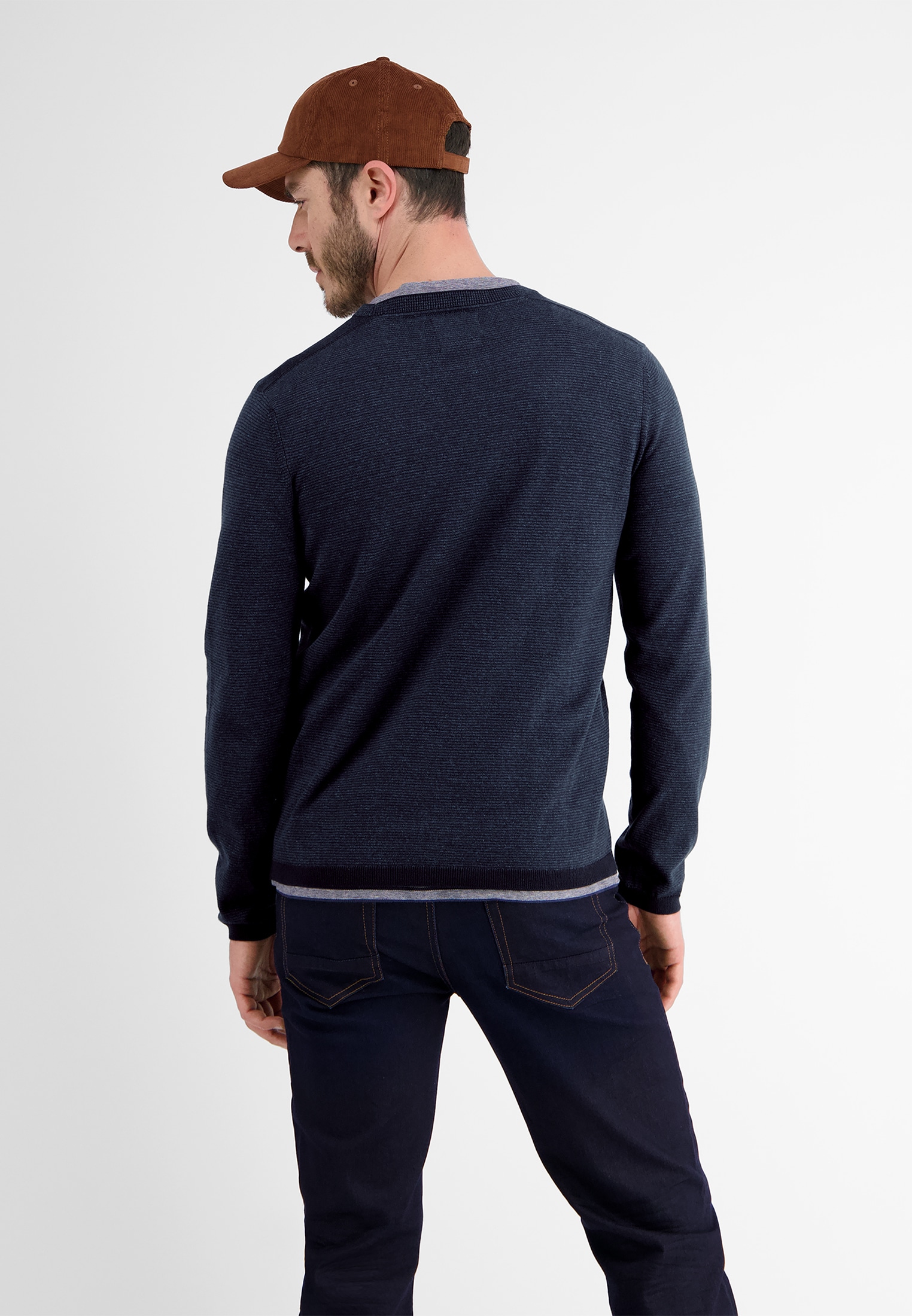 LERROS Strickpullover »LERROS Gestreifter Strick-Longsleeve«