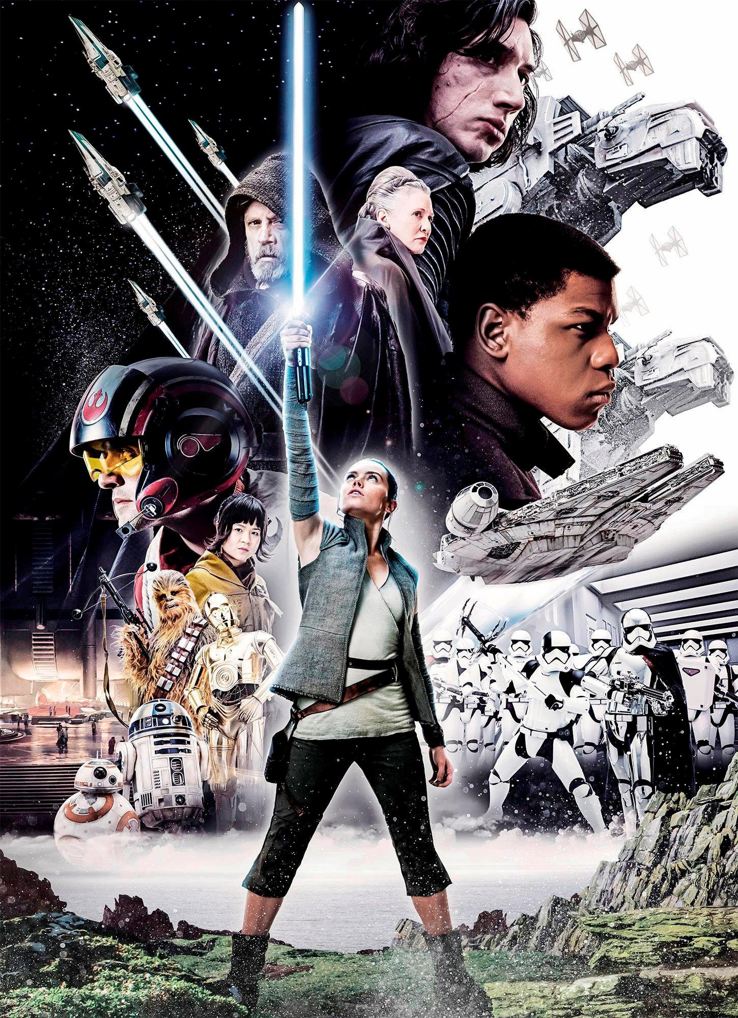Komar Fototapete "Star Wars – Balance", 184x254 cm (Breite x Höhe), inklusive Kleister
