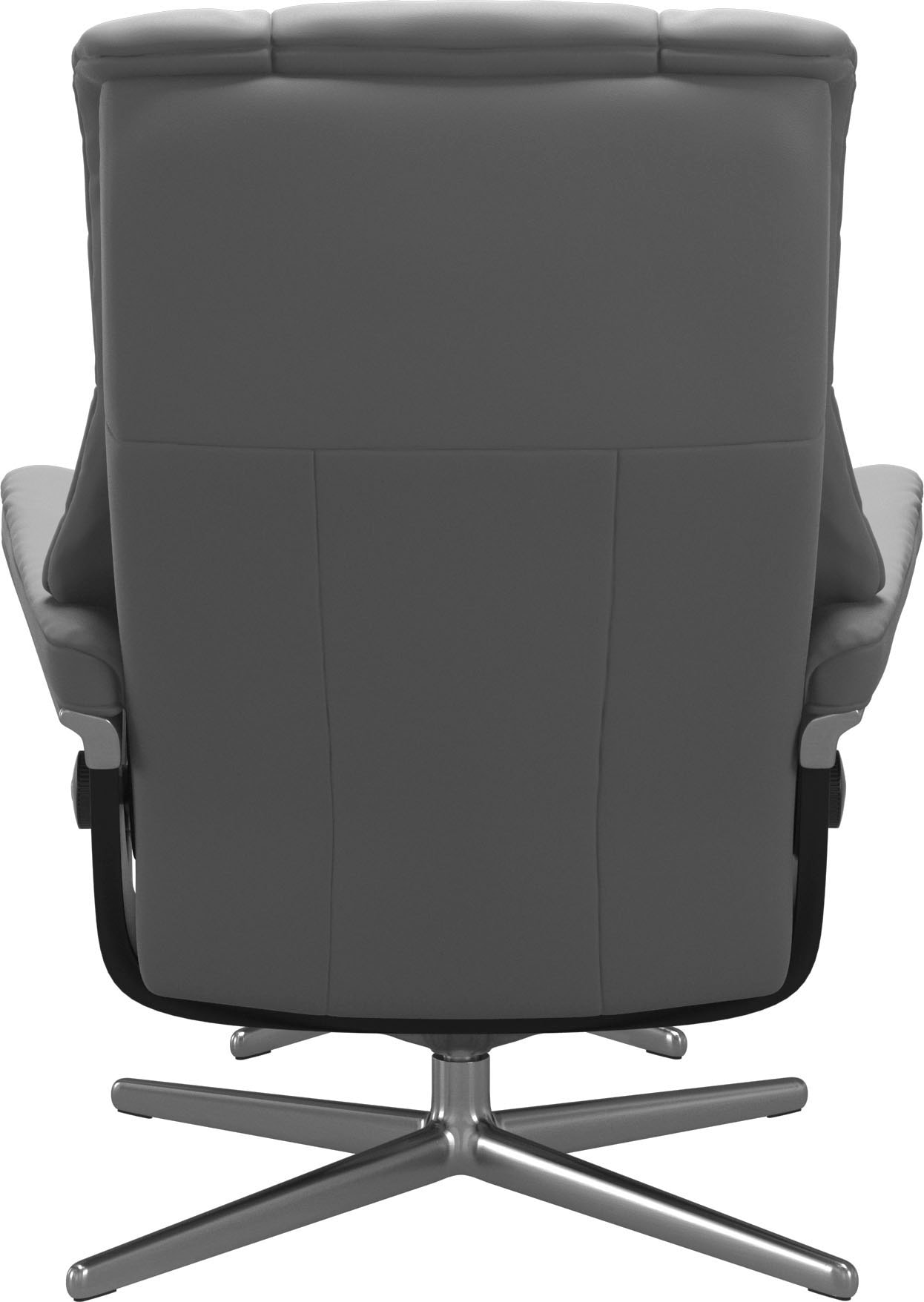 Stressless® Relaxsessel »Mayfair« Set, Relaxsessel mit Hocker,  mit Hocker, mit Cross Base, Größe S, M & L, Holzakzent Schwarz