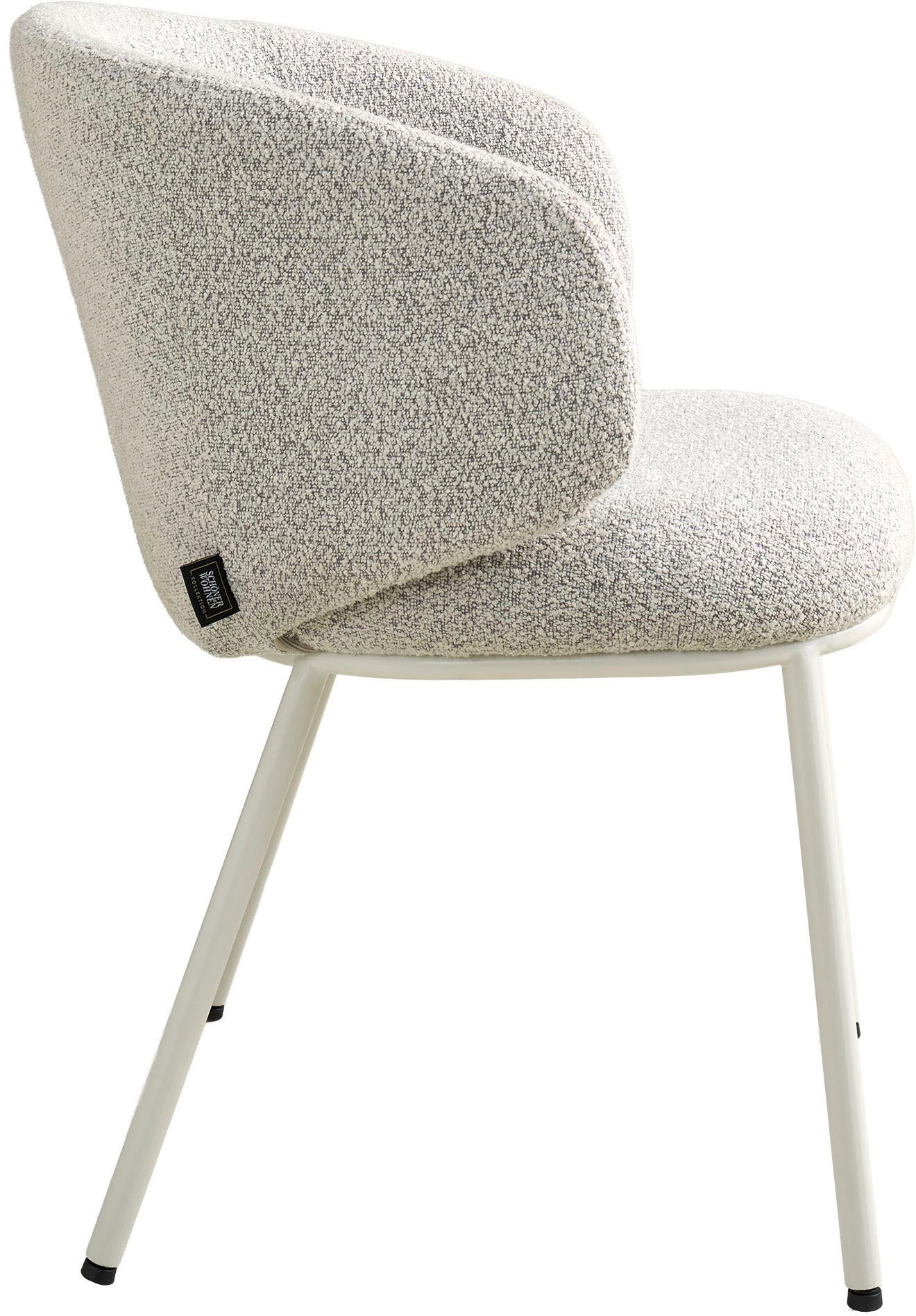 SCHÖNER WOHNEN-Kollektion Esszimmerstuhl »SUNJA« () 1 Stk.Bezug Bouclé, Untergestell Metall pulverbeschichtet
