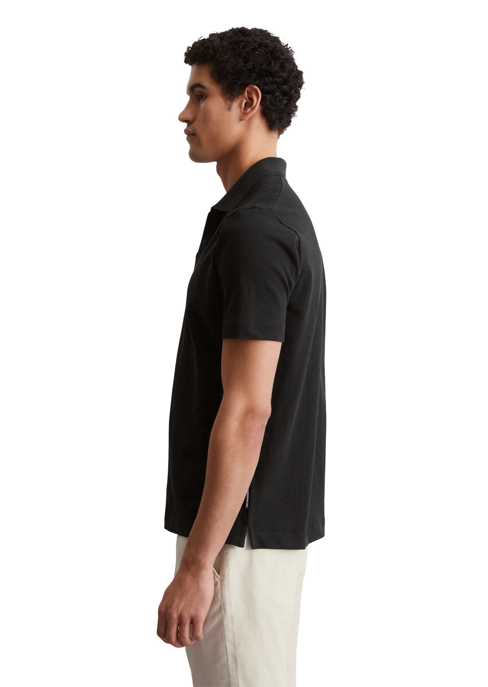 Marc O'Polo Poloshirt »aus Bio-Baumwolle und Leinen«