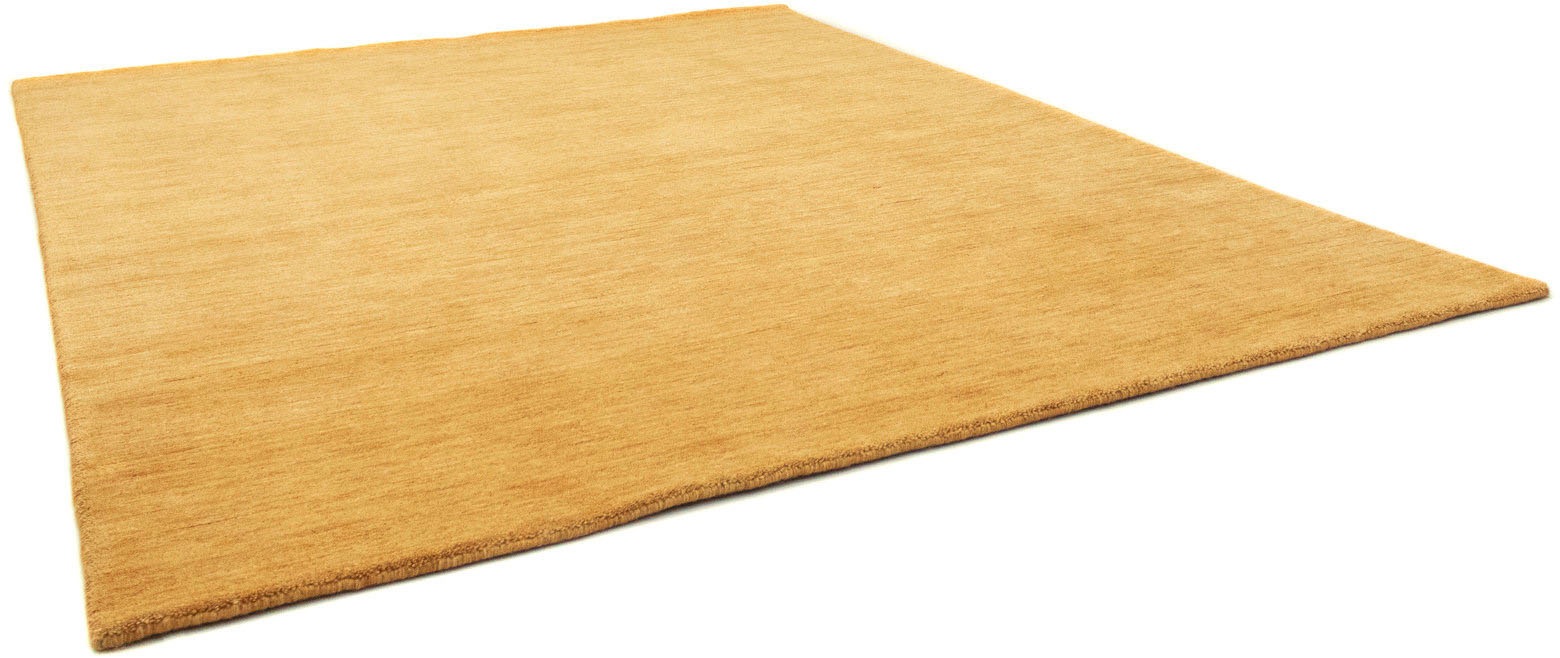 morgenland Wollteppich »Uni - Gabbeh Teppich - Softy«, rechteckig, 1,6 mm Höhe, Gabbeh Optik, Uni Farben, reine Wolle, sehr weicher Flor, Wohnzimmer