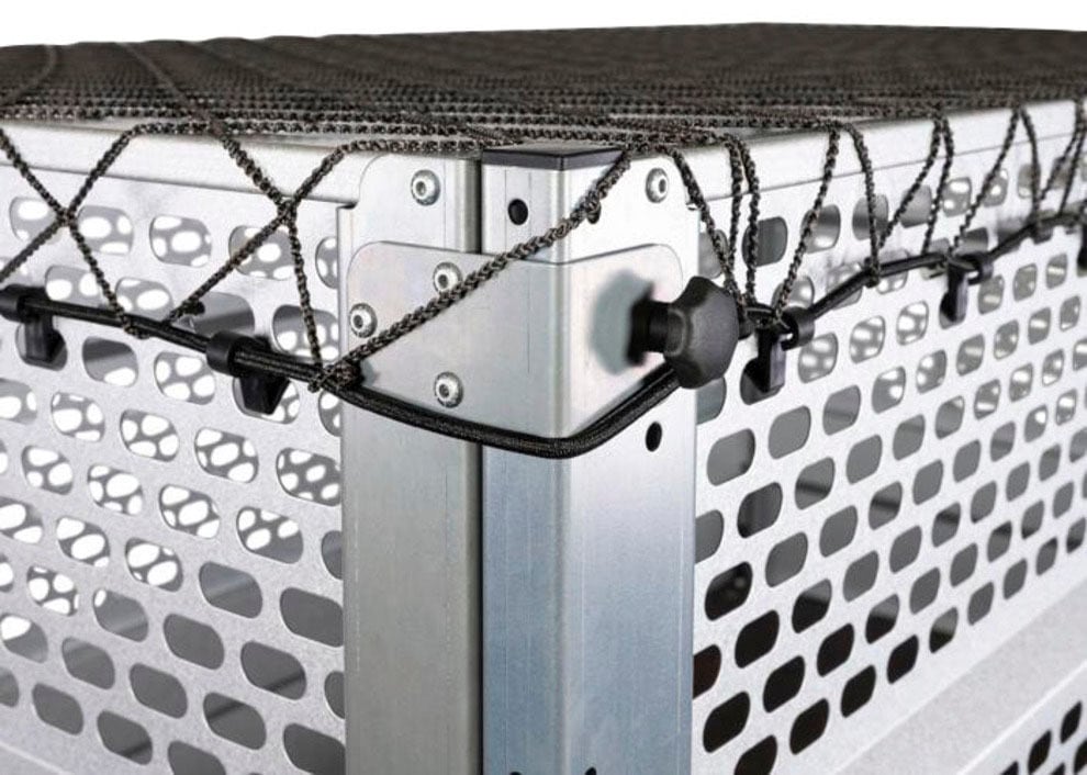STEMA PKW-Anhänger »BASIC Plus 1000«, (Set), Tieflader, gebremst, mit Gitteraufsatz