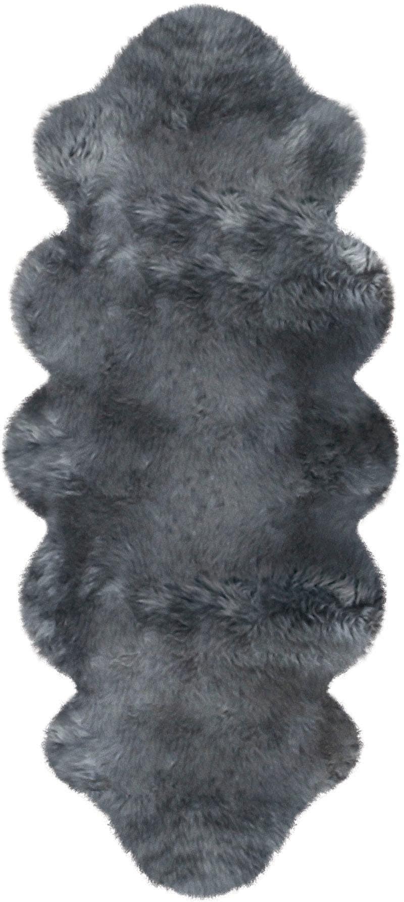 Heitmann Felle Fellteppich "Doppel-Lammfell - Premium Qualität" fellförmig 70 mm Höhe echtes Austral. Lammfell, besonders weich, auch ideal als Bettvorleger