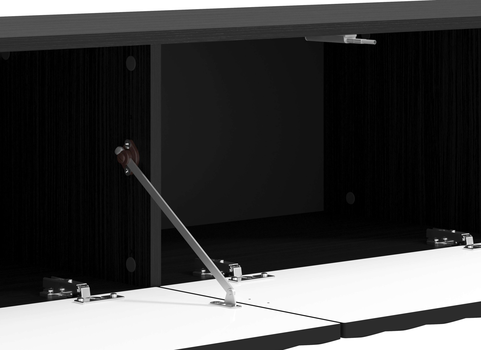 INOSIGN Lowboard »Antibes TV-Lowboard, Breite 192/154/128 cm, TV-Schrank«, TV-Kommode, Front in 3D-Optik, Push-To-Open-Funktion