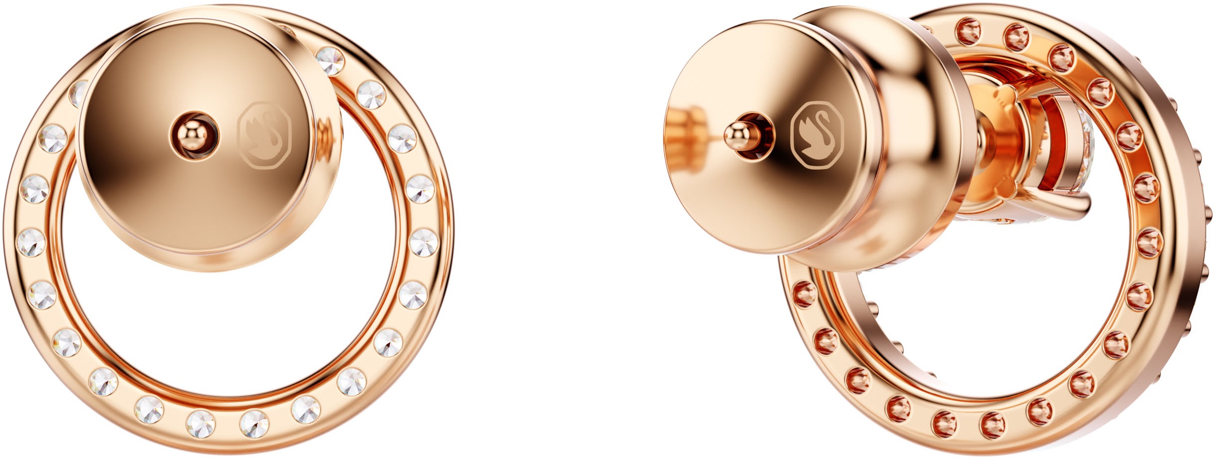 Swarovski Paar Ohrstecker »Constella Pavé, 5692262, 5692263«, mit Swarovski® Zirkonia (synth.)