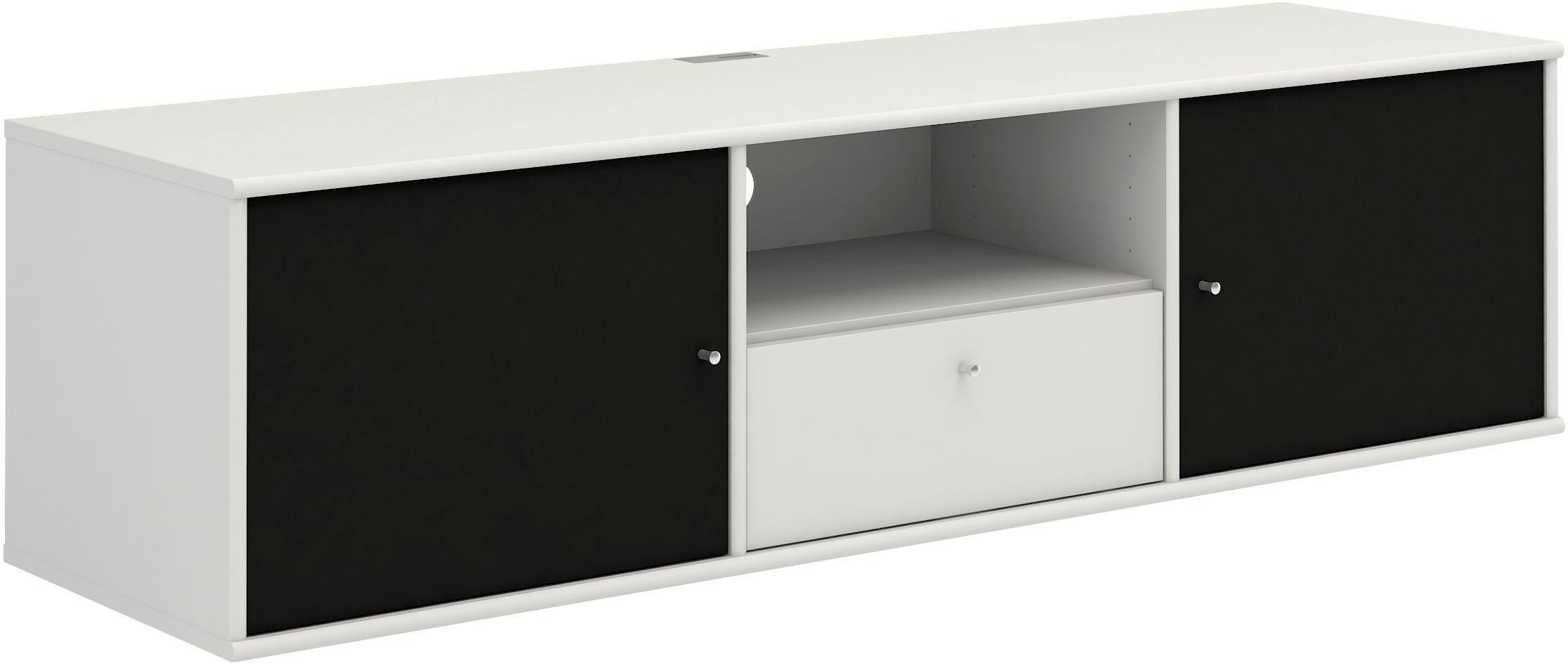 Hammel Furniture TV-Board »Mistral Fernsehschrank, Medienmöbel, Hängend«, mit Türen mit Akustikstoff, Kabeldurchführung, Lowboard, B: 161,5 cm