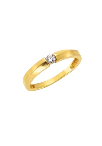 CELESTA Fingerring »375 Gold Zirkonia weiß«