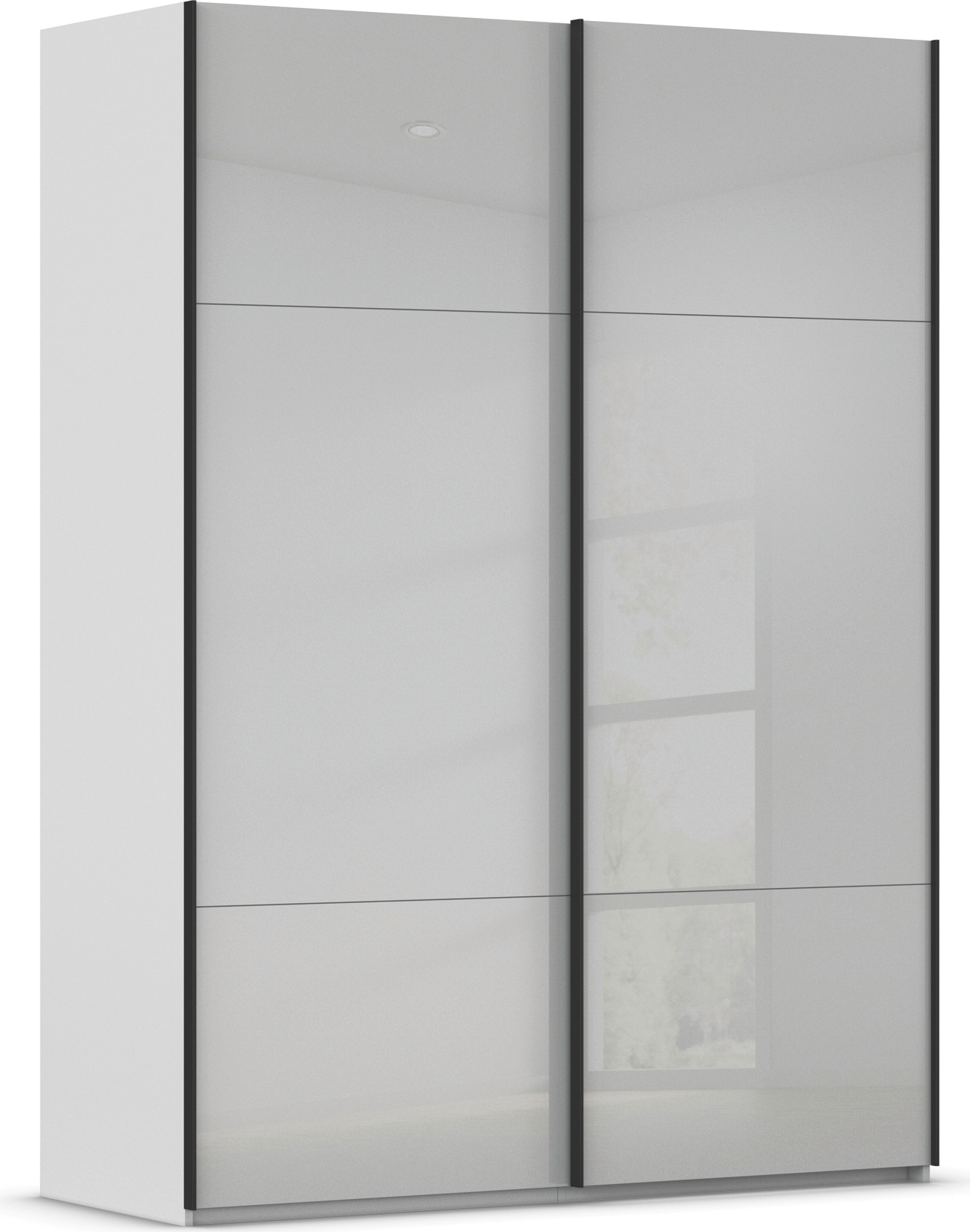rauch Schwebetürenschrank "Kleiderschrank Schrank Garderobe Schlafzimmerschrank CONTIDO" 3 verschiedene Ausstattungen BASIC/CLASSIC/PREMIUM, aus hochwertigem Material in 6 Breiten 2 Griff-Farben MADE IN GERMANY