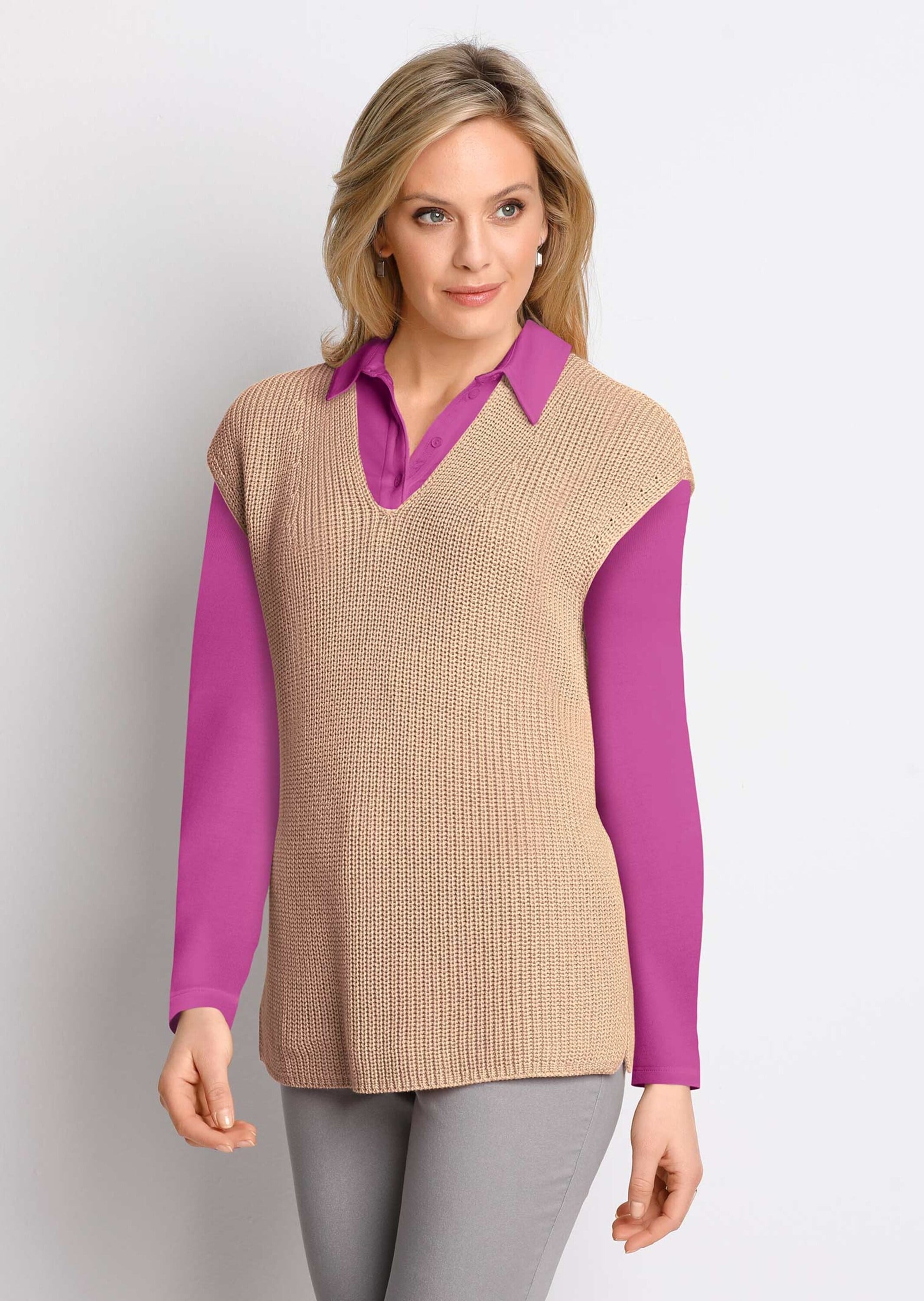 GOLDNER Pullunder »Kurzgröße Modischer Pullunder«