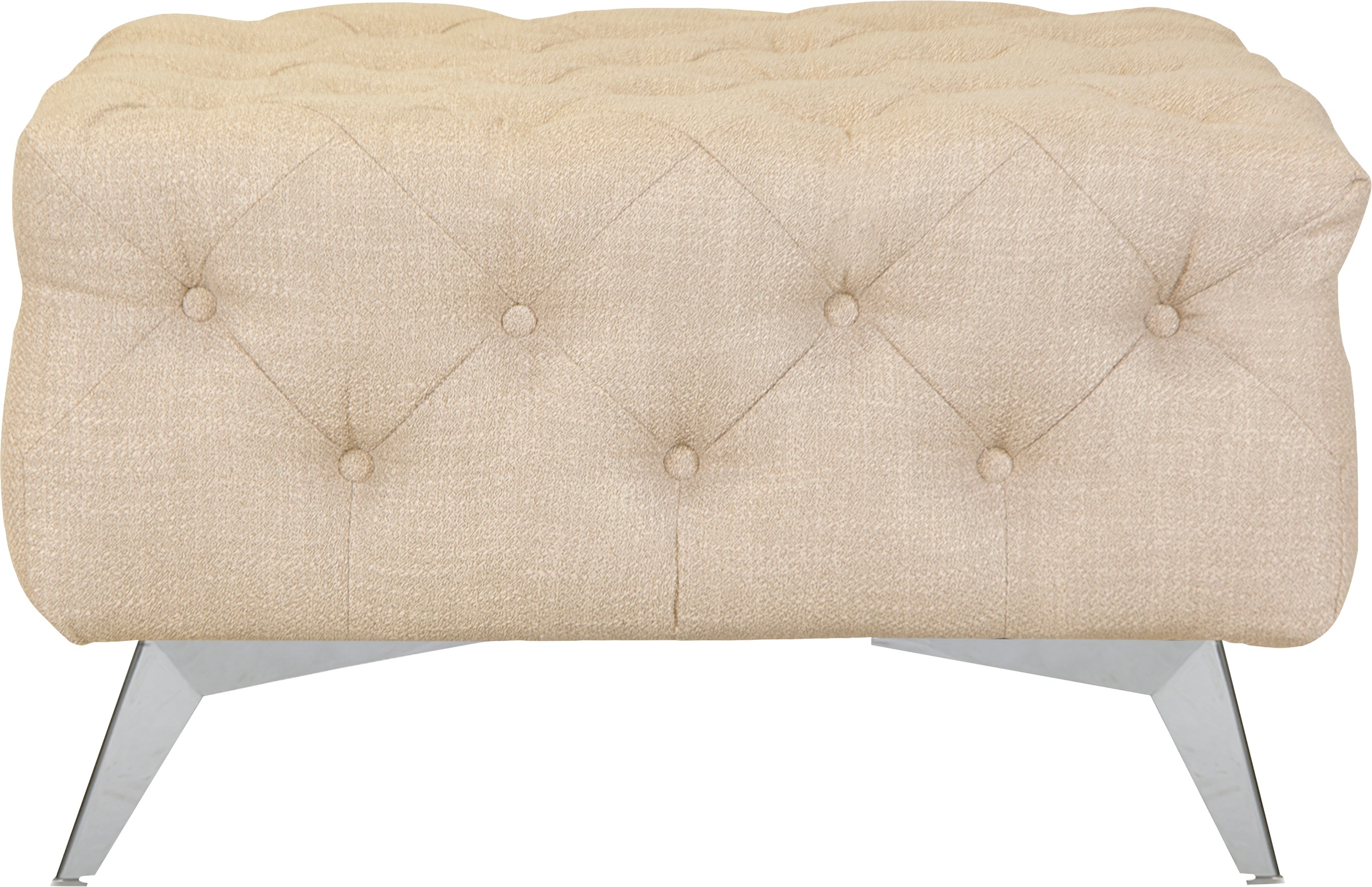 Thumbnail - Leonique Polsterhocker "Glynis", aufwändige Knopfheftung, moderne Chesterfield Optik, Fußfarbe wählbar