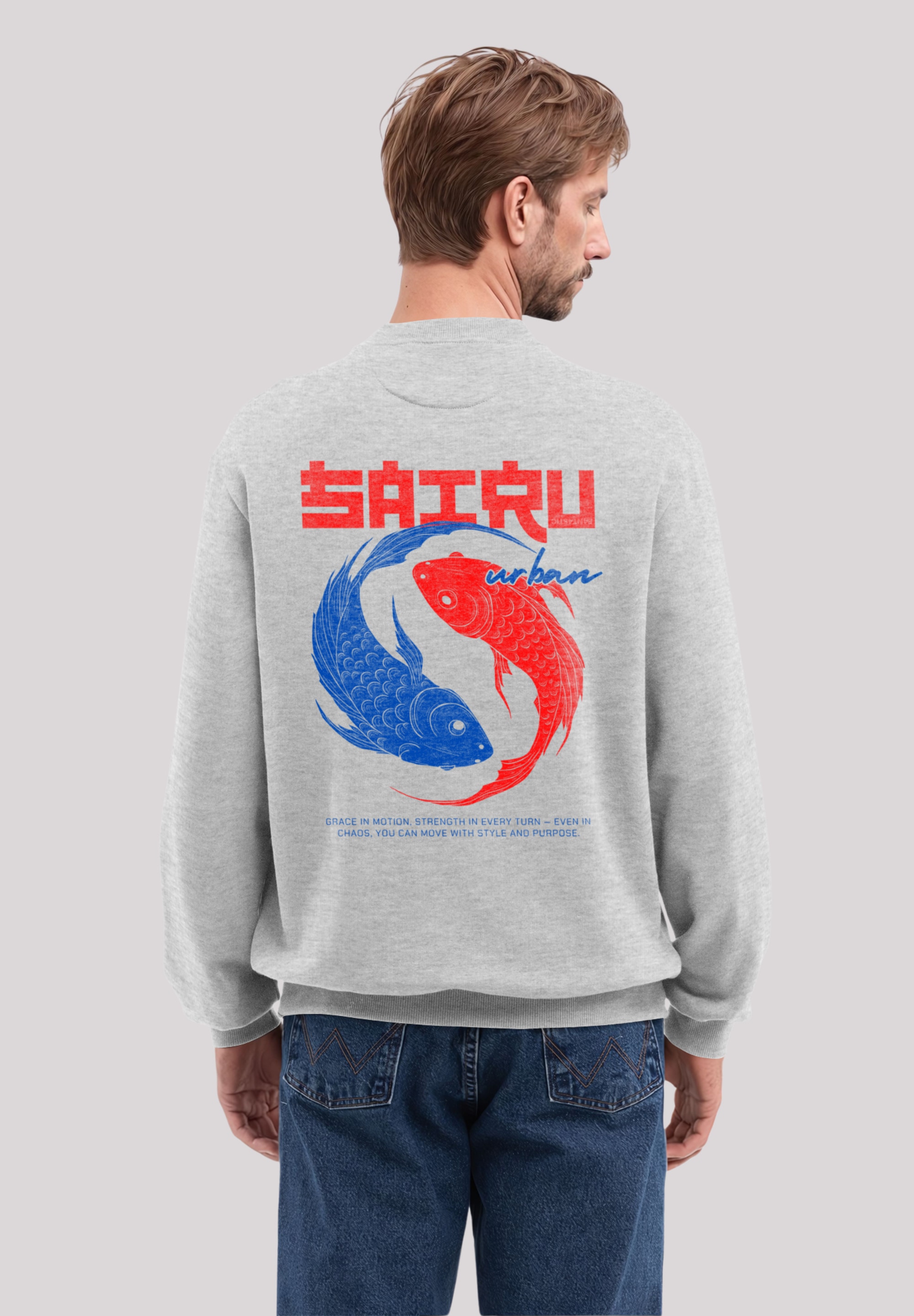 F4NT4STIC Sweatshirt »Koi Fish Japan Streetstyle«, Japan Streetwear Styles