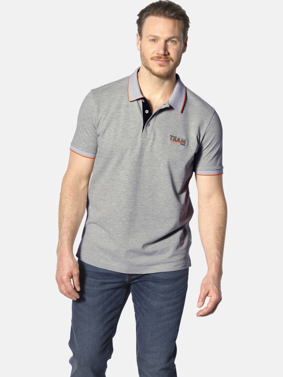 Jan Vanderstorm Poloshirt "Doppelpack Poloshirt HARALDFRED" 2 günstig online kaufen