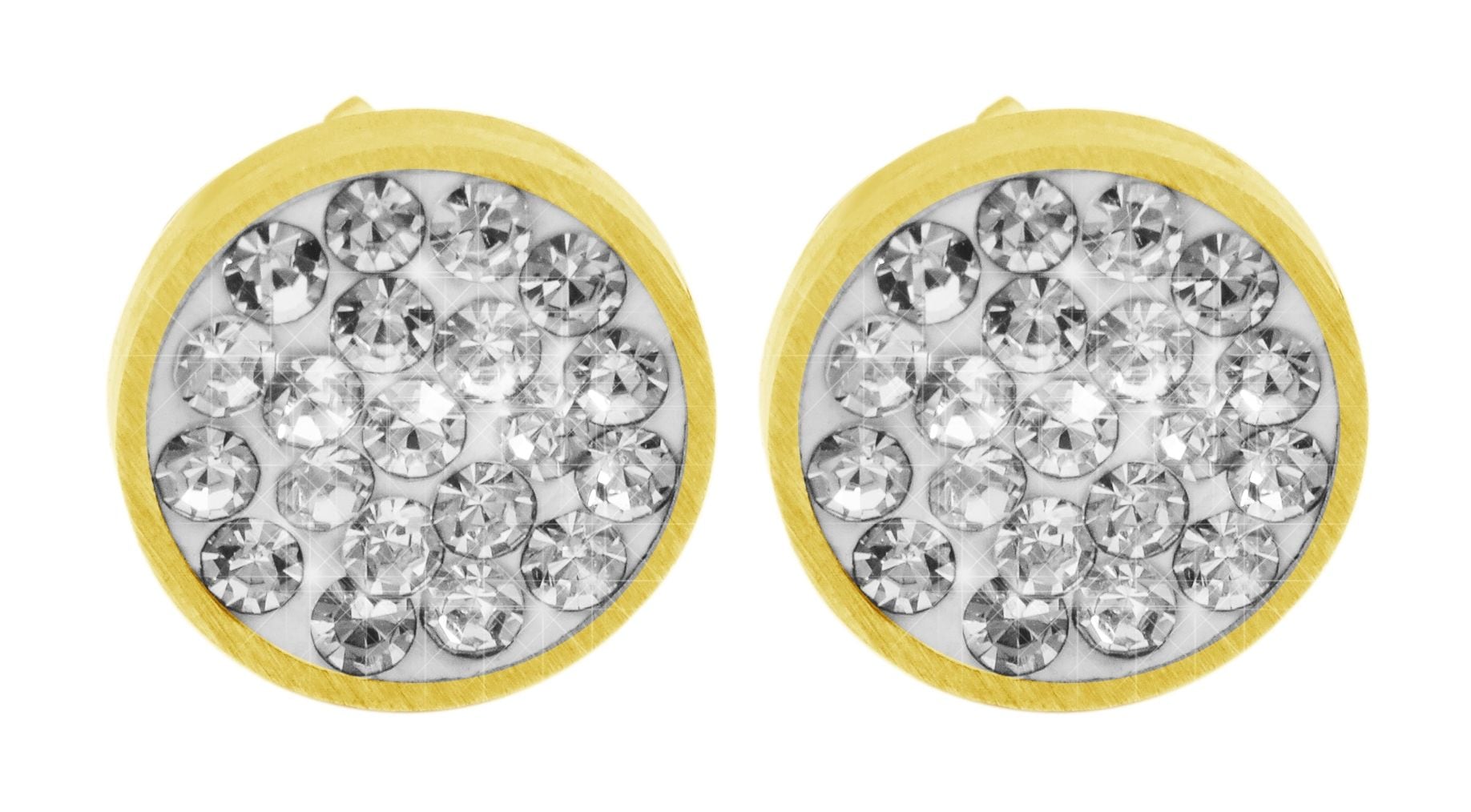 Adelia´s Paar Ohrhänger »Damen Ohrringe – Ohrstecker aus Edelstahl mit Strass Steinchen« Perfekt als Geschenk für besondere Menschen