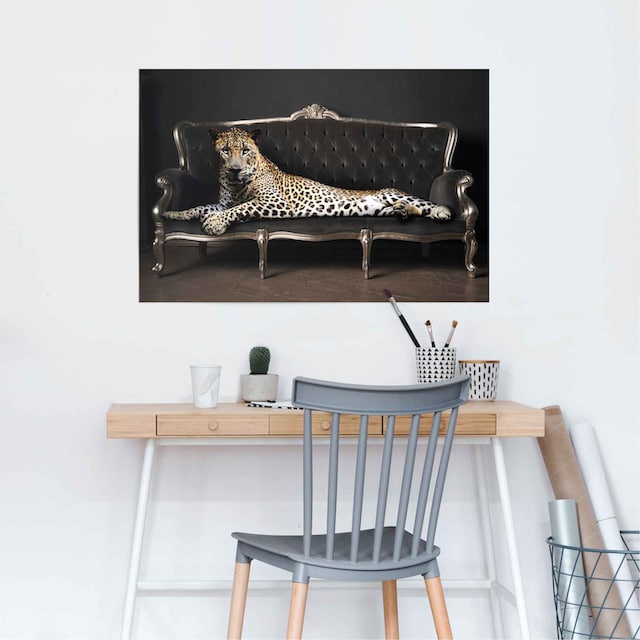 Reinders! Poster »Leopard Chic Panther - Liegend - Luxus - Relax«, (1 St.)  kaufen | BAUR | Kunstdrucke