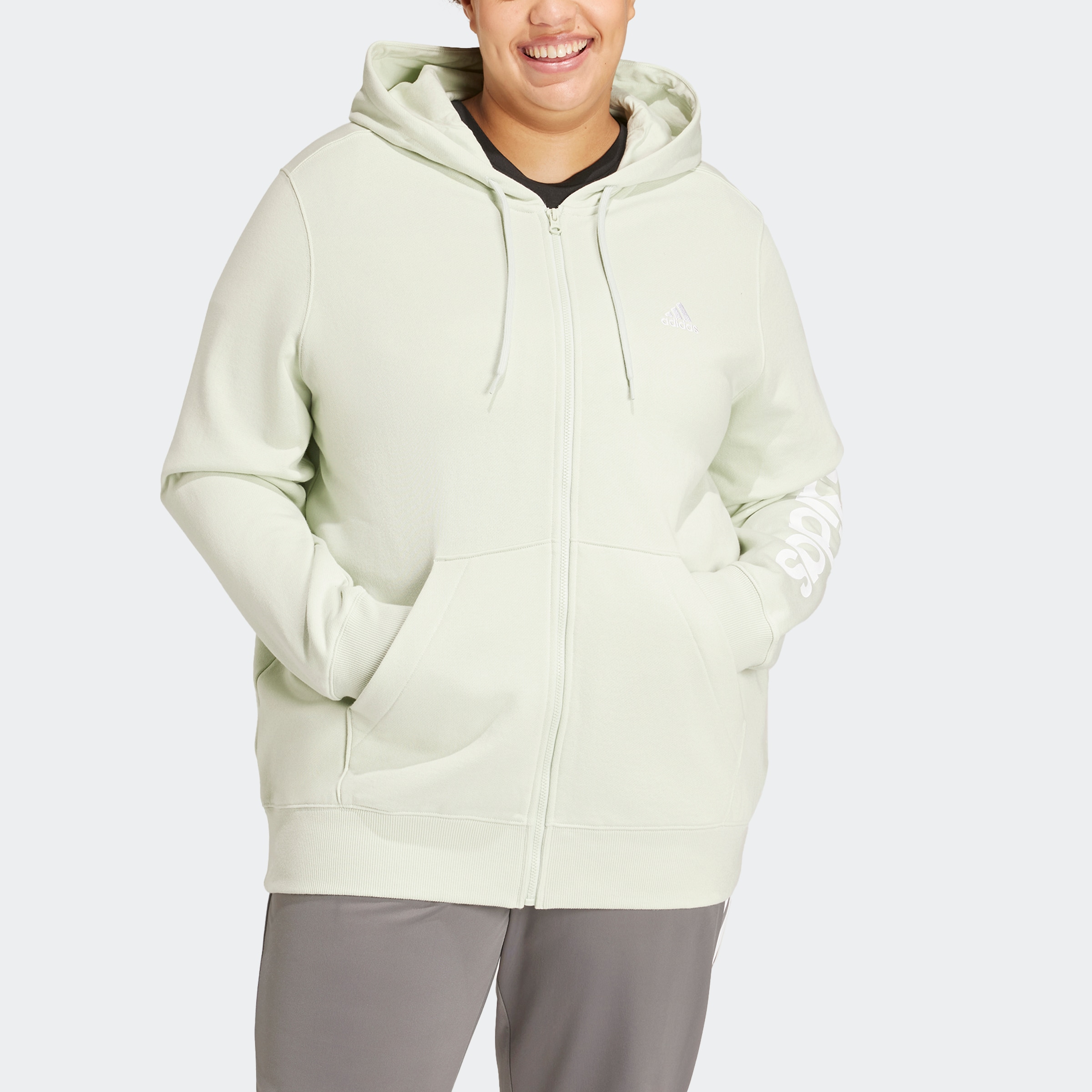 adidas Sportswear Kapuzensweatjacke ESSENTIALS LINEAR FRENCH TERRY KAPUZENJACKE online kaufen BAUR